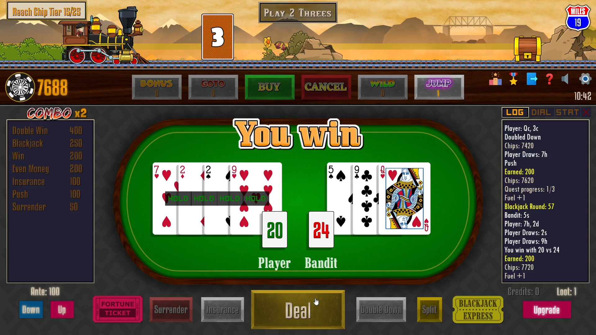 Poker Train - Blackjack screenshot 3