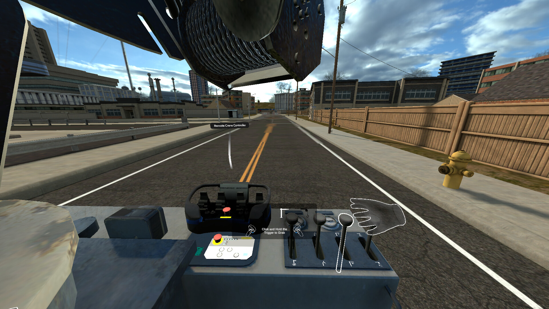 Crane Truck Simulator VR screenshot 2