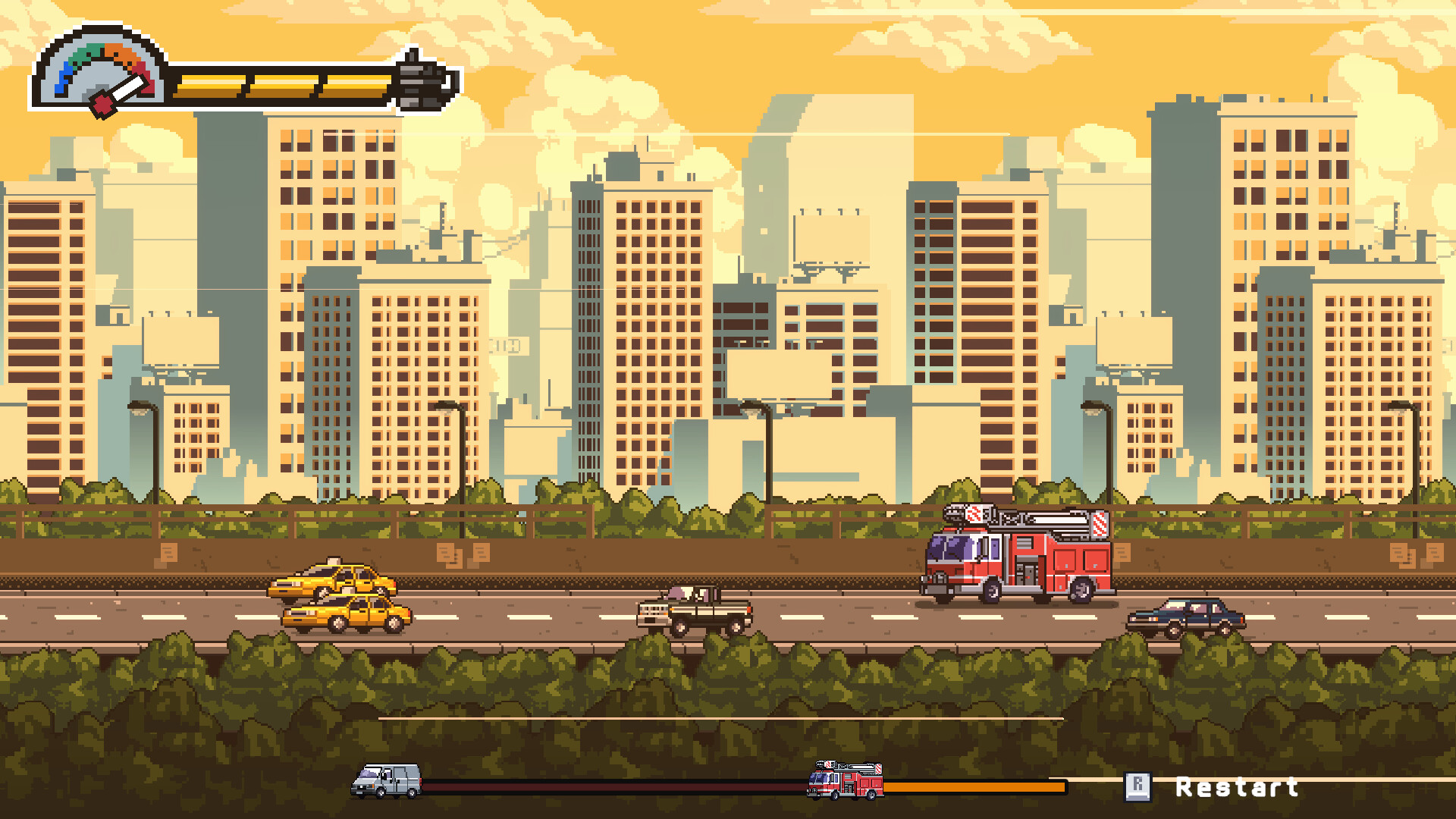 Fire Hero Pixel Rescue - PC Game Screenshot