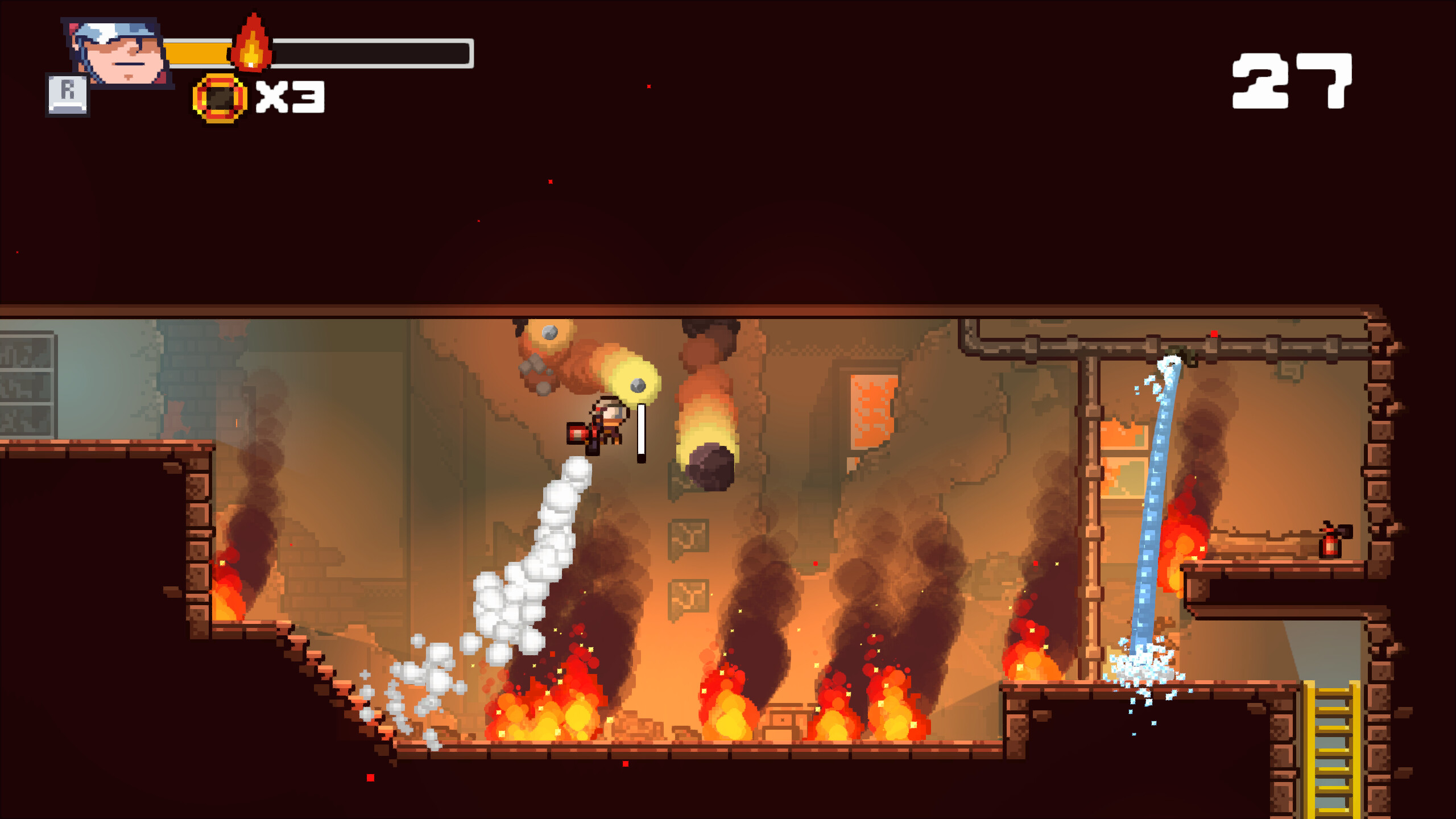 Fire Hero - Pixel Rescue screenshot 1