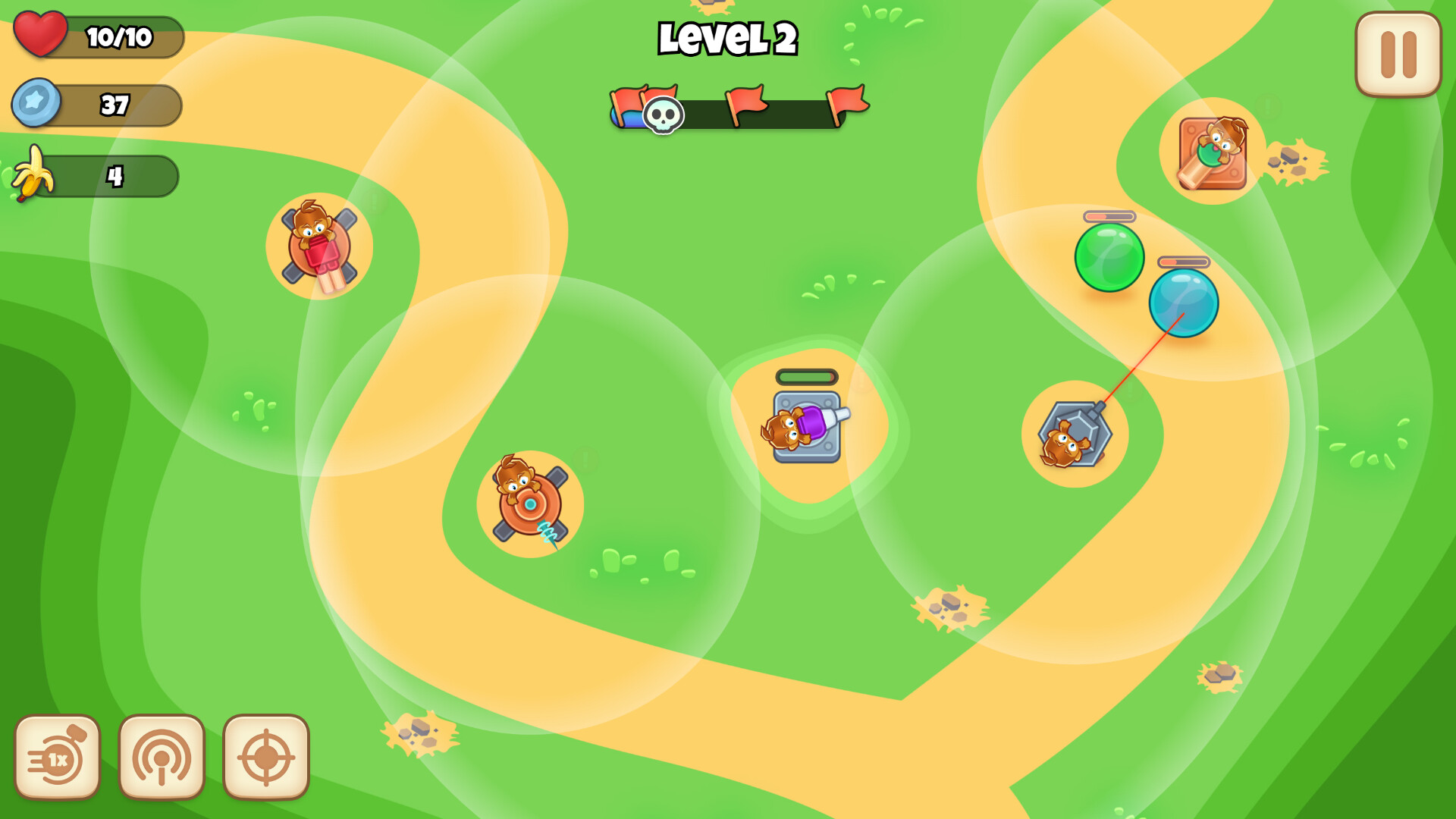 Monkey Bubble Defense screenshot 5