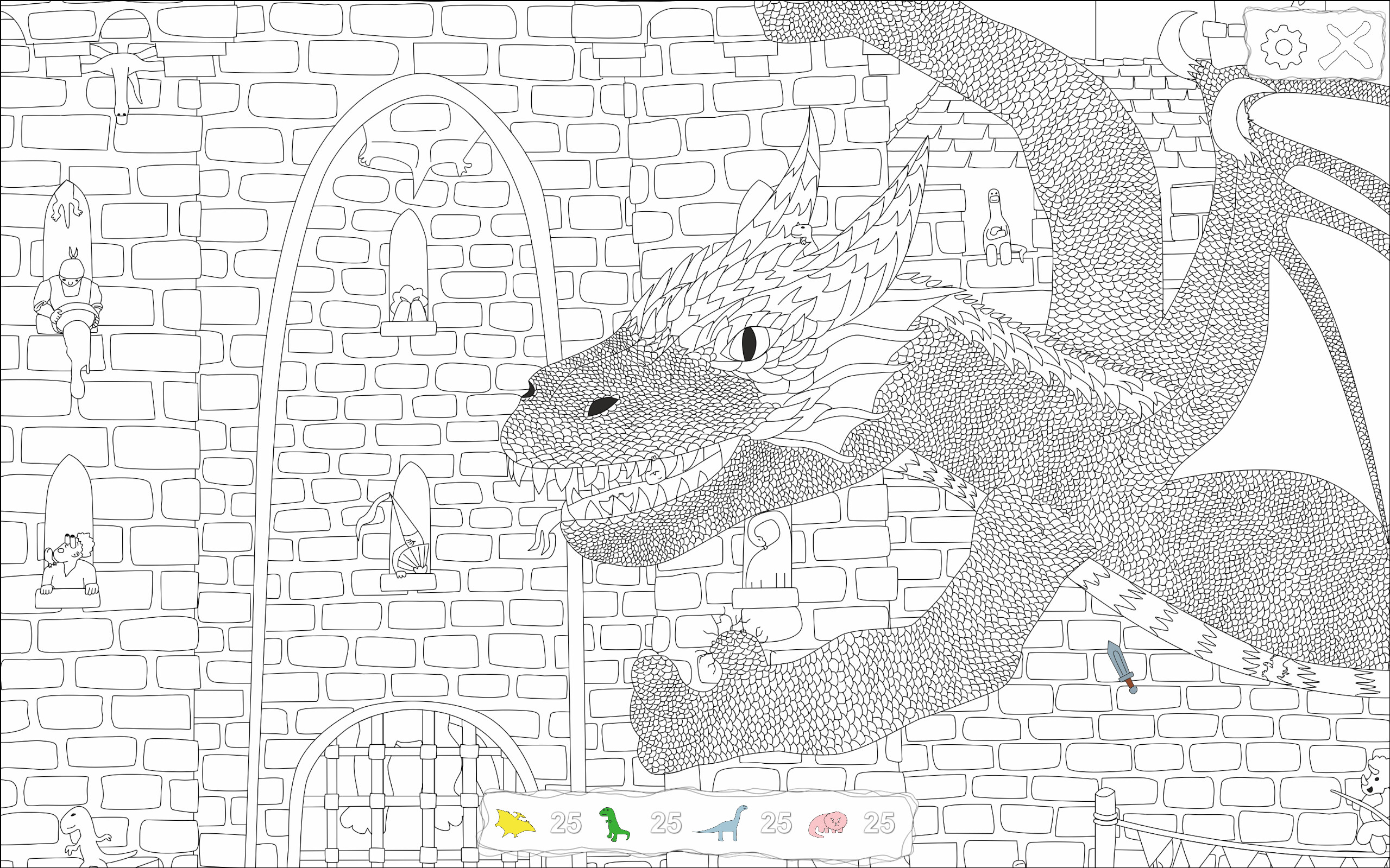 100 Hiddensaurs - Medieval screenshot 1