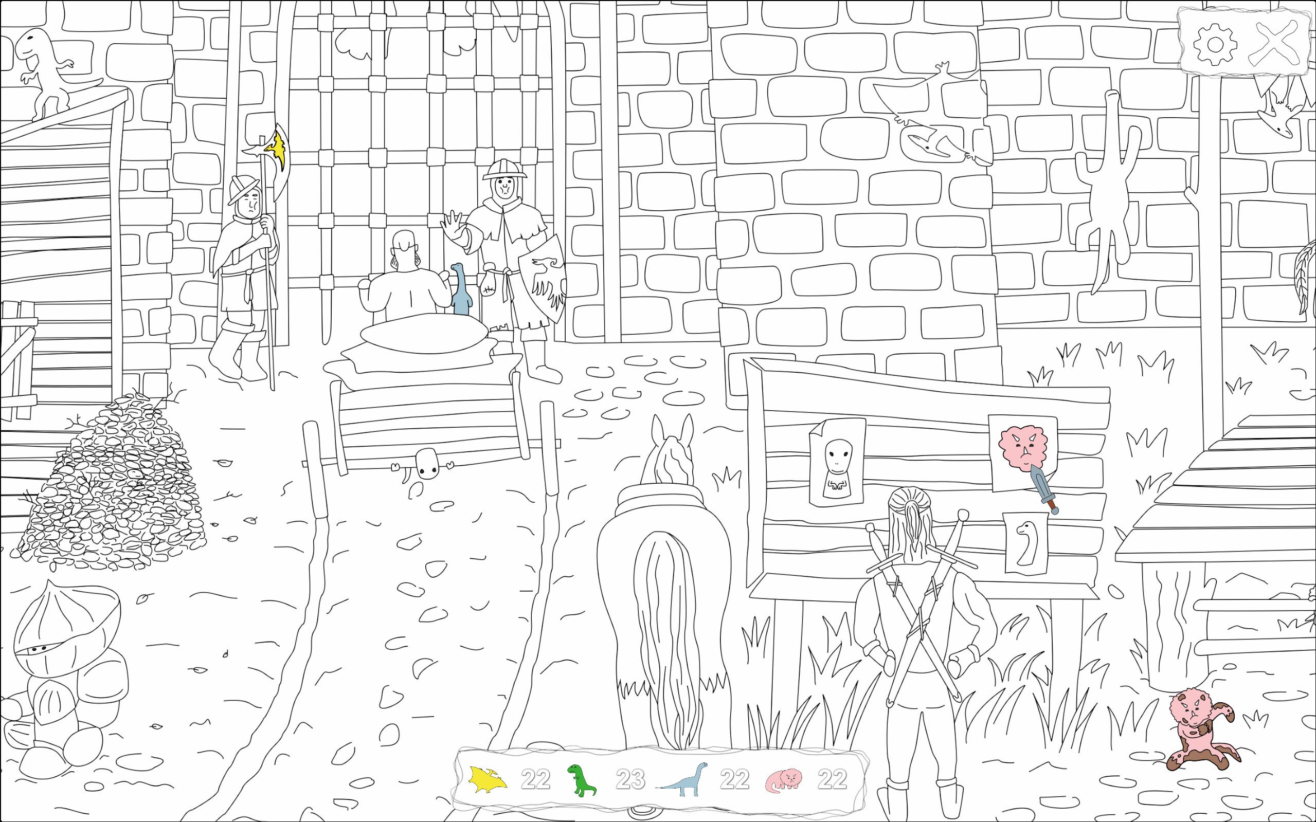 100 Hiddensaurs - Medieval screenshot 4