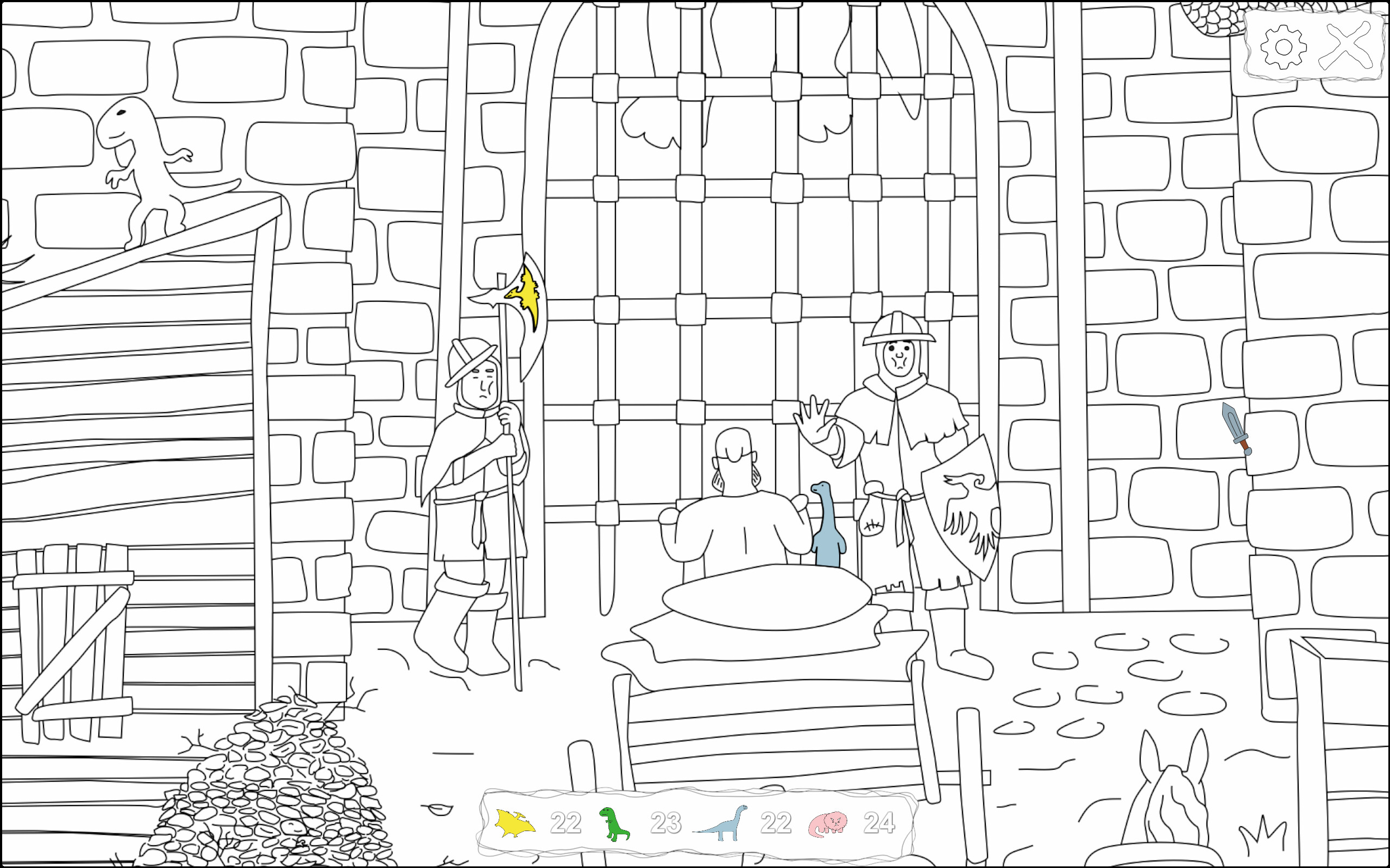 100 Hiddensaurs - Medieval screenshot 3