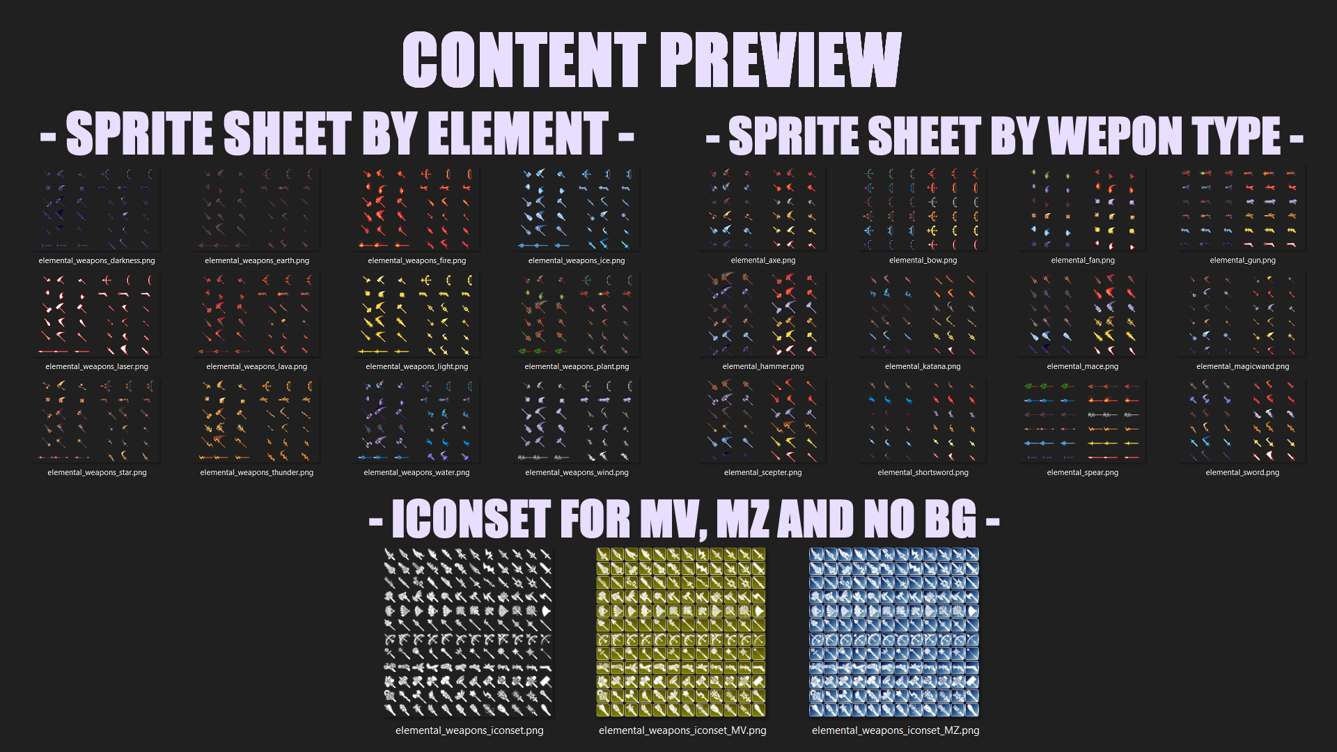 RPG Maker MZ - Elemental Weapons Pack screenshot 5