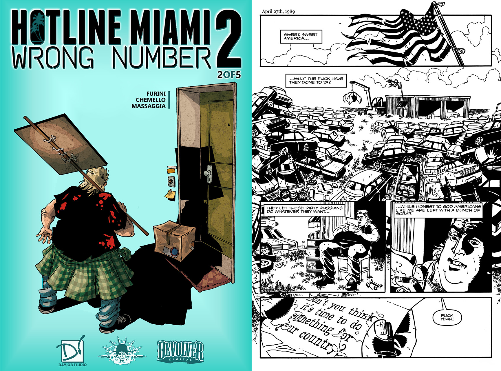 Hotline Miami 2: Wrong Number Digital Comic screenshot 3