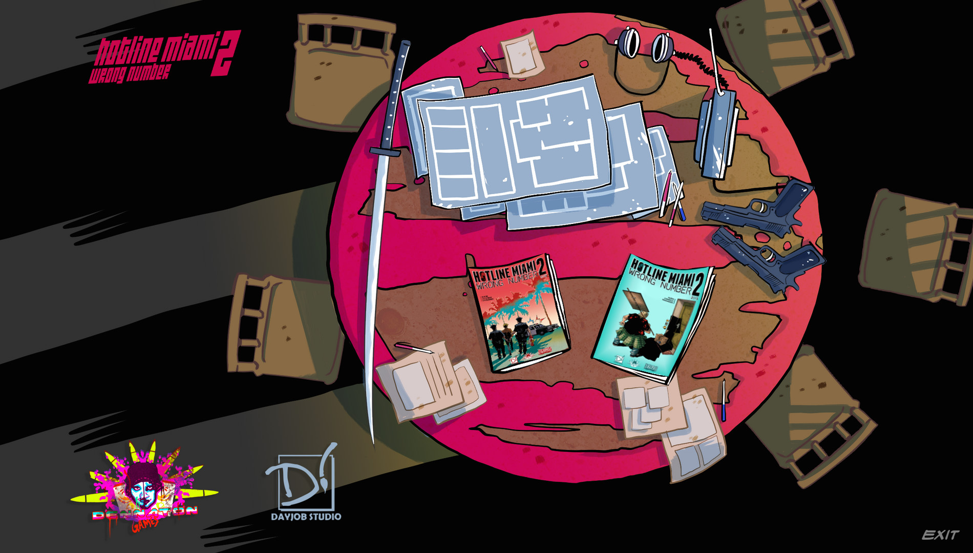 Hotline Miami 2: Wrong Number Digital Comic screenshot 2