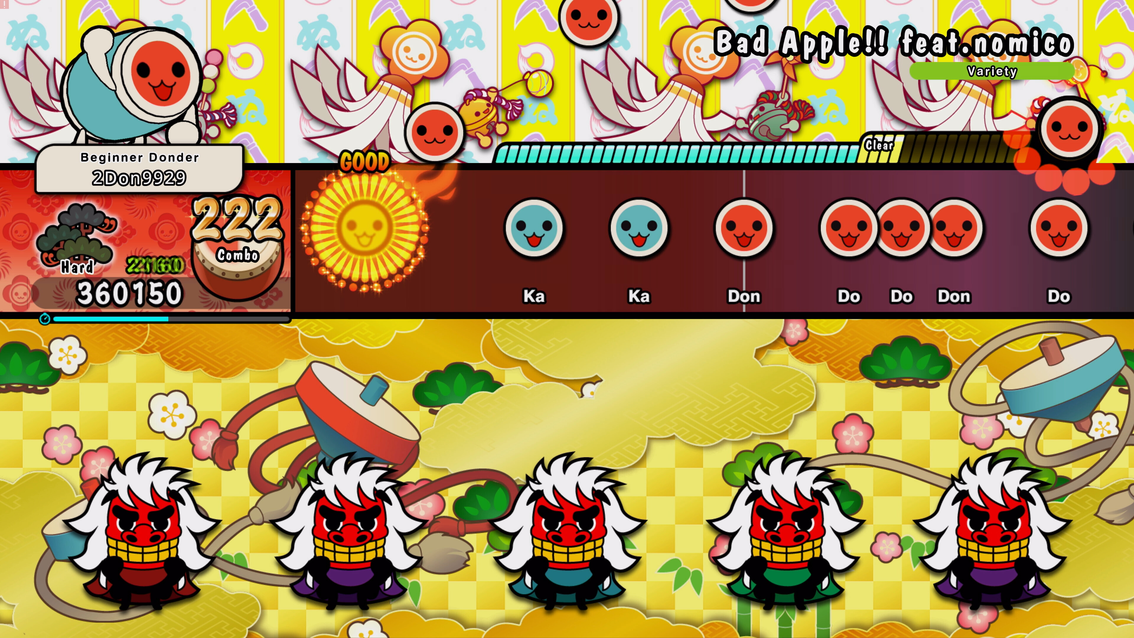 Taiko no Tatsujin: Rhythm Festival - Touhou Project Arrangements Pack Vol. 2 screenshot 1