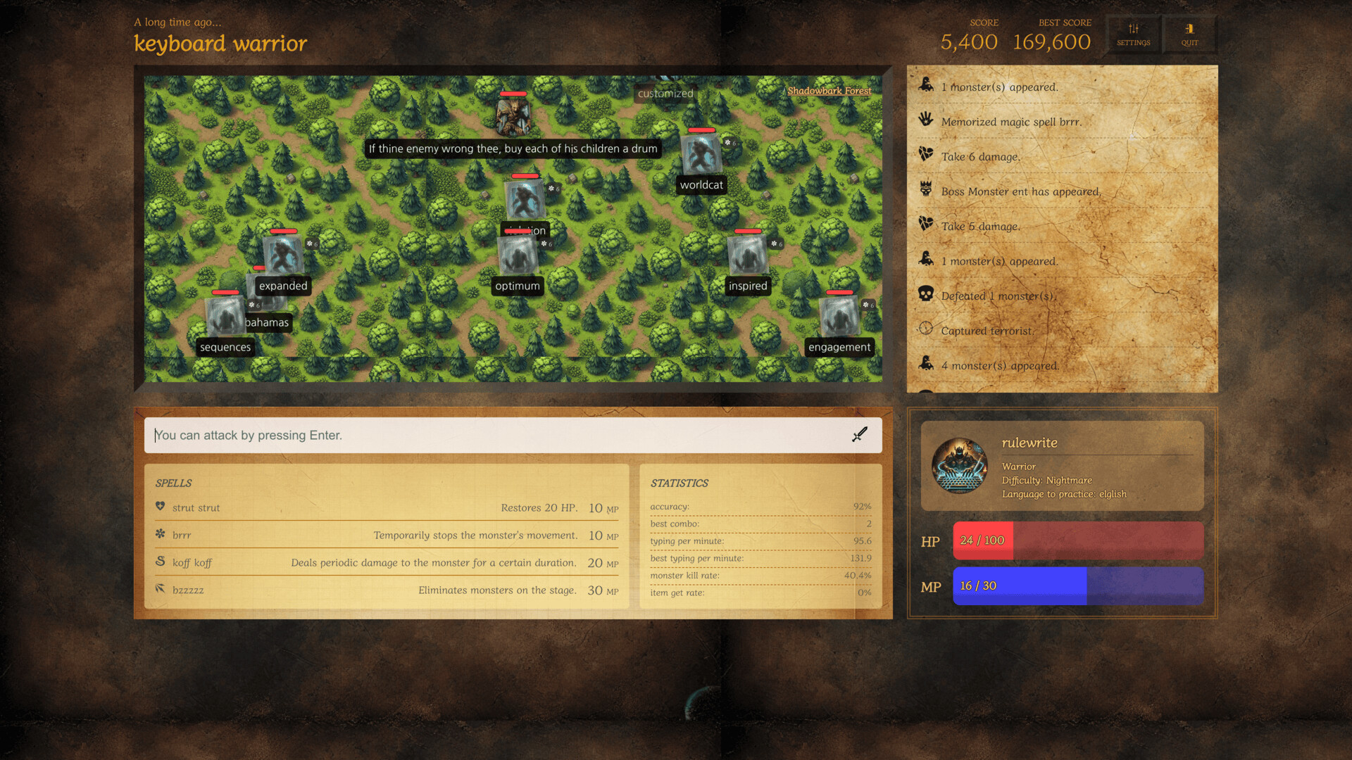 keyboard warrior screenshot 4