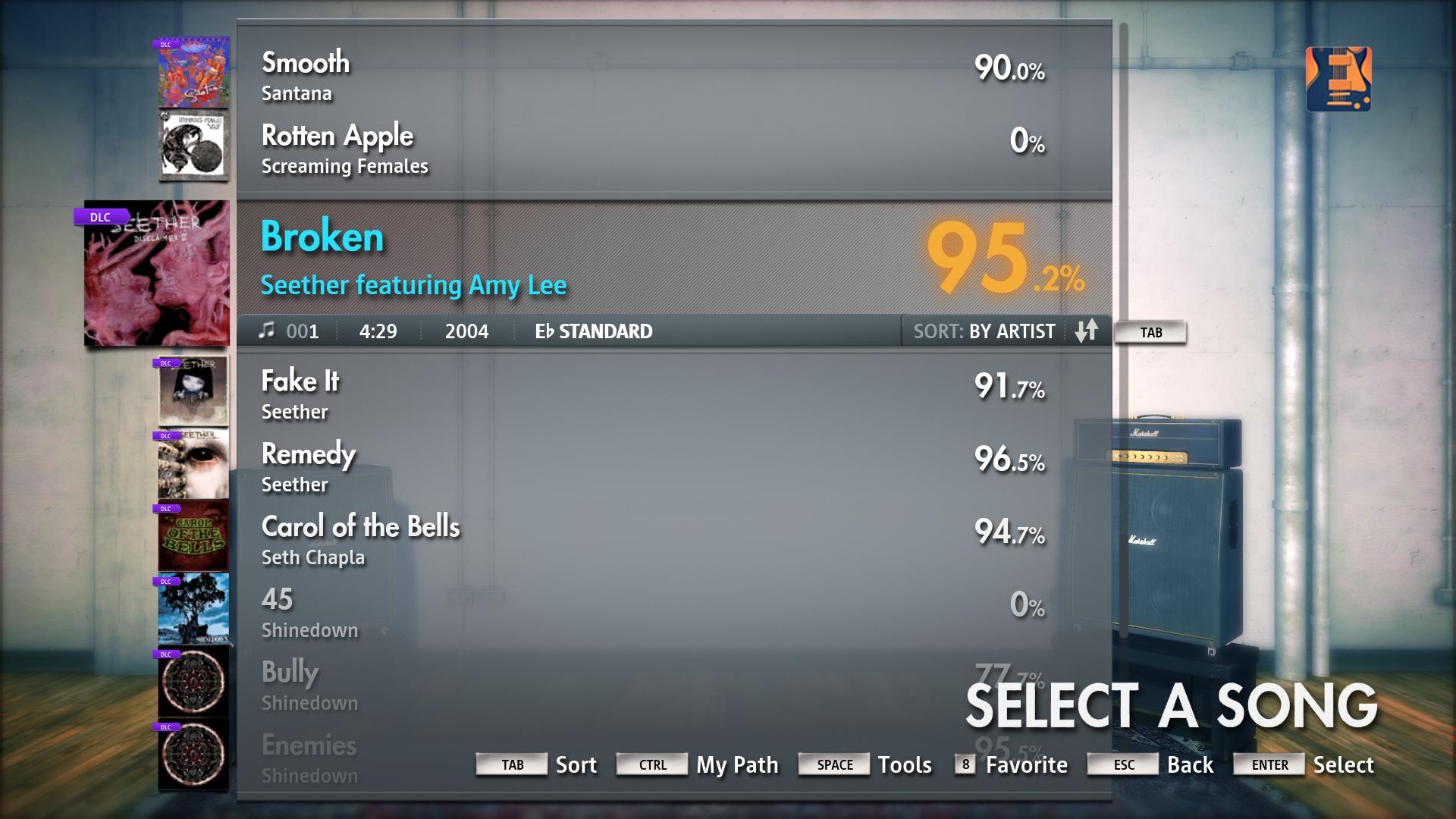 Rocksmith 2014 - Seether - Broken screenshot 1