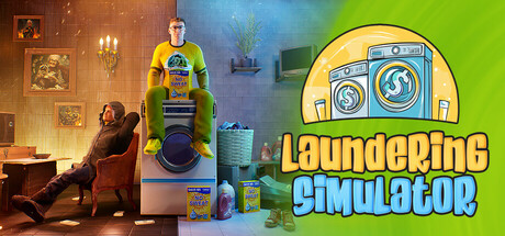 Laundering Simulator - Clean Cash and Laundry — Steam header