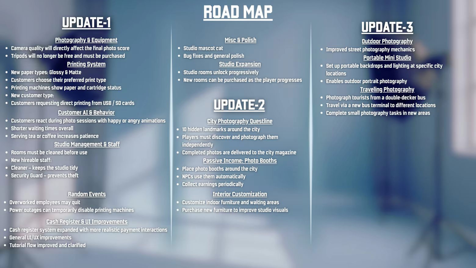 Photographer's Life Simulator