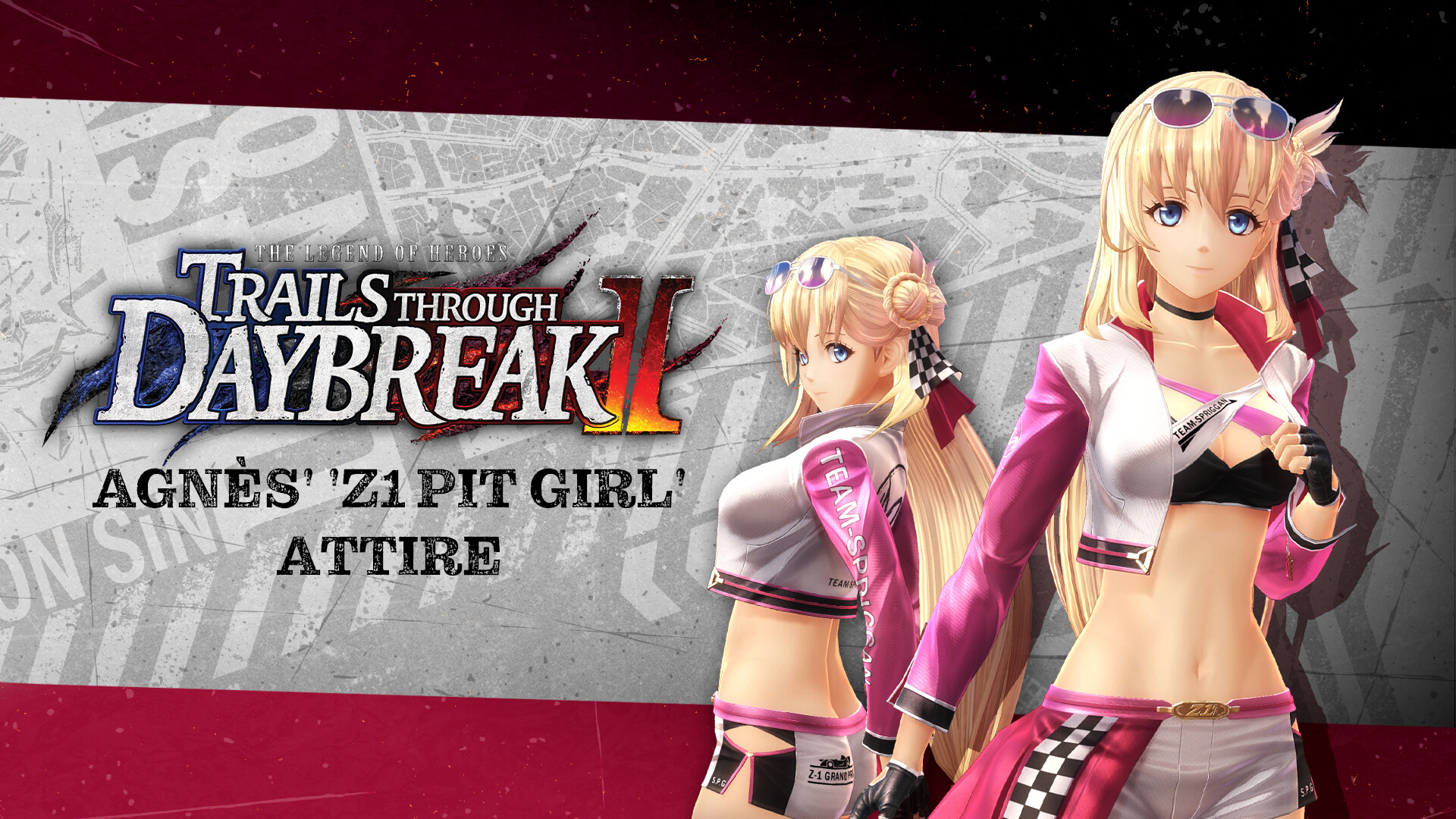 The Legend of Heroes: Trails through Daybreak II - Agnès' 'Z1 Pit Girl' Attire & The Crimson Grendel Pack screenshot 1