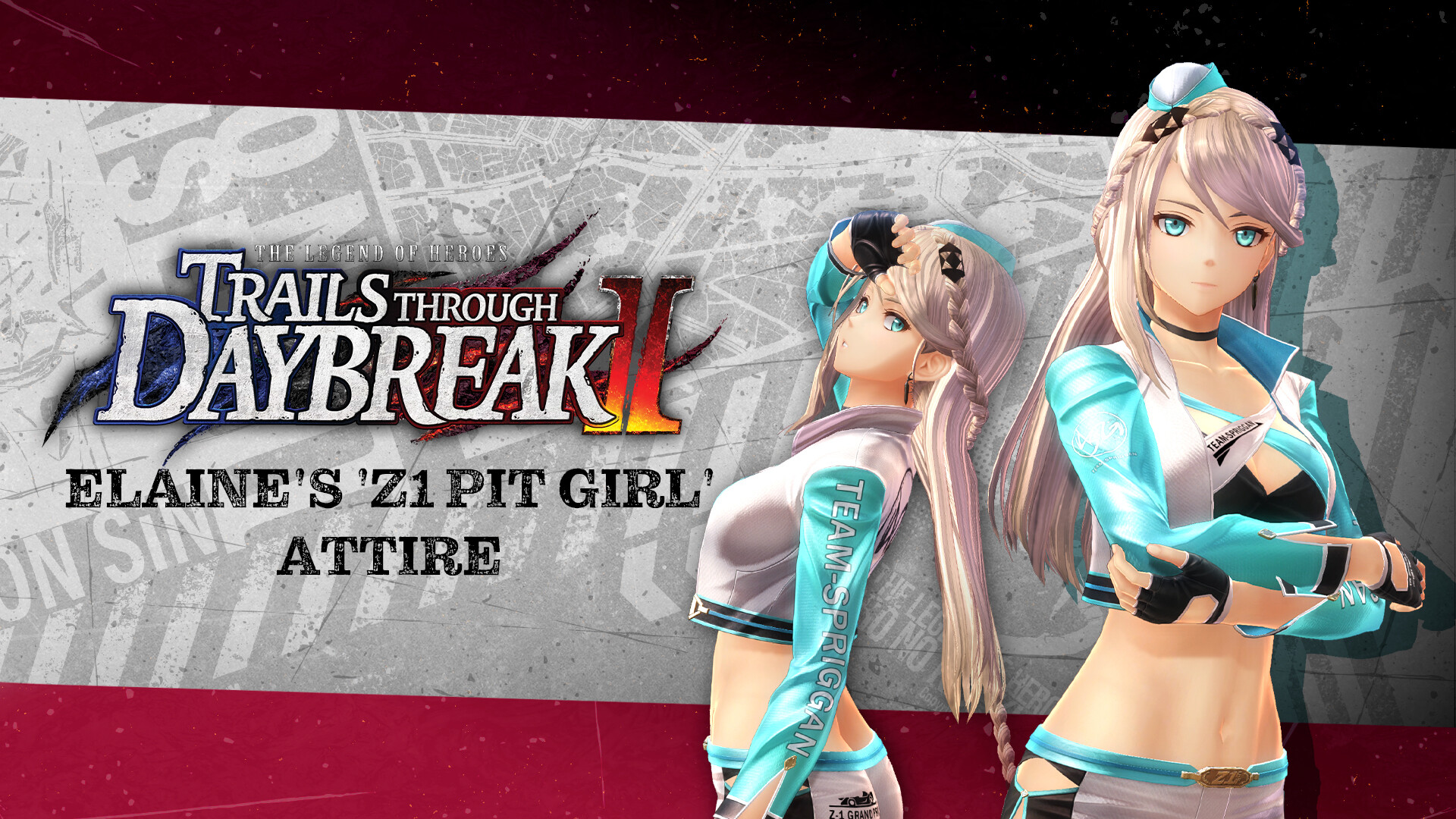 The Legend of Heroes: Trails through Daybreak II - Elaine's 'Z1 Pit Girl' & Renne's 'Grimkitty' Attire Pack screenshot 1