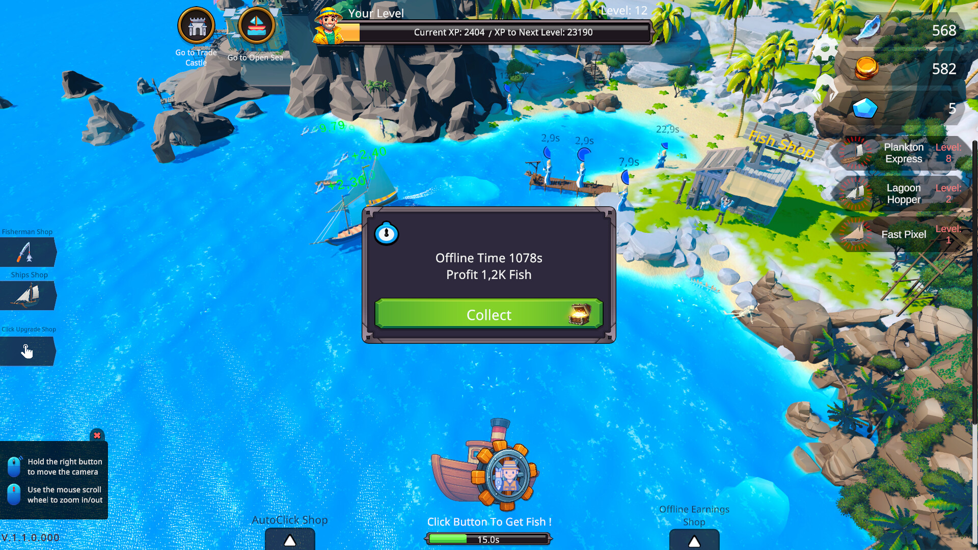 Fisher Idle screenshot 7