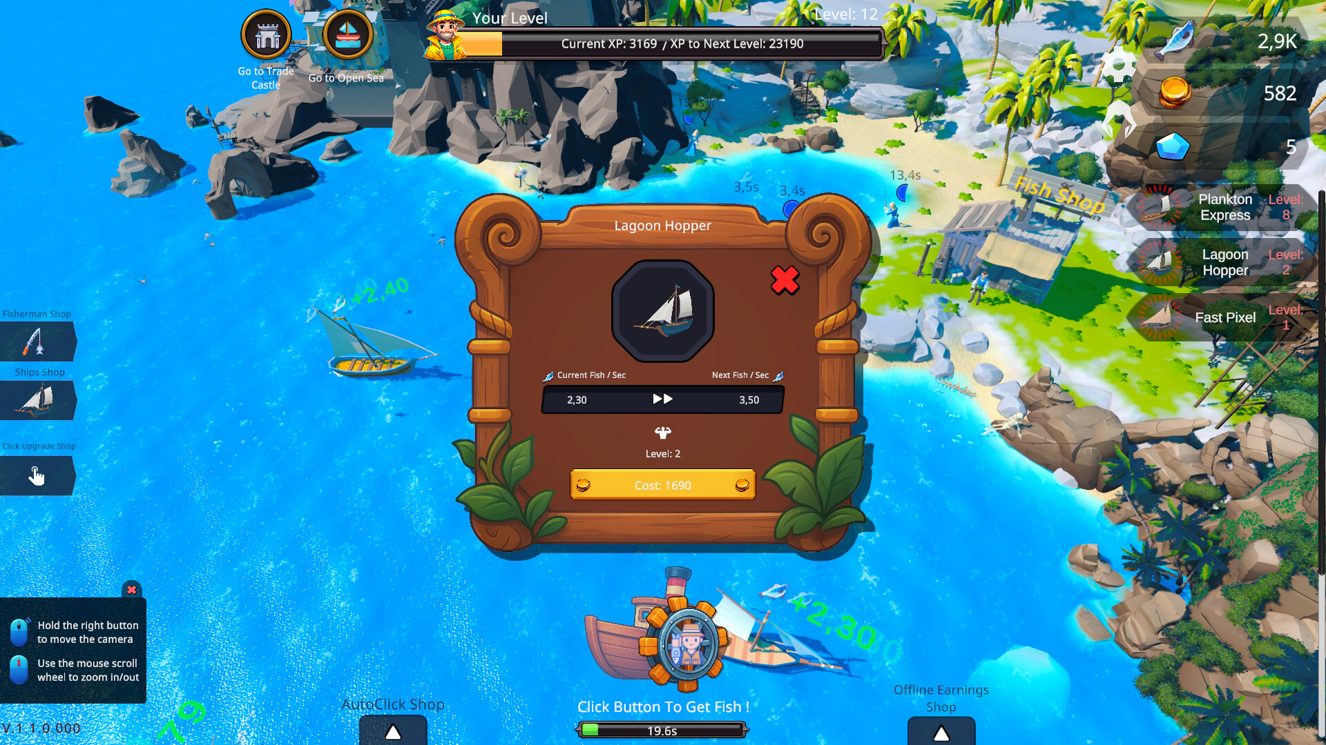 Fisher Idle screenshot 5