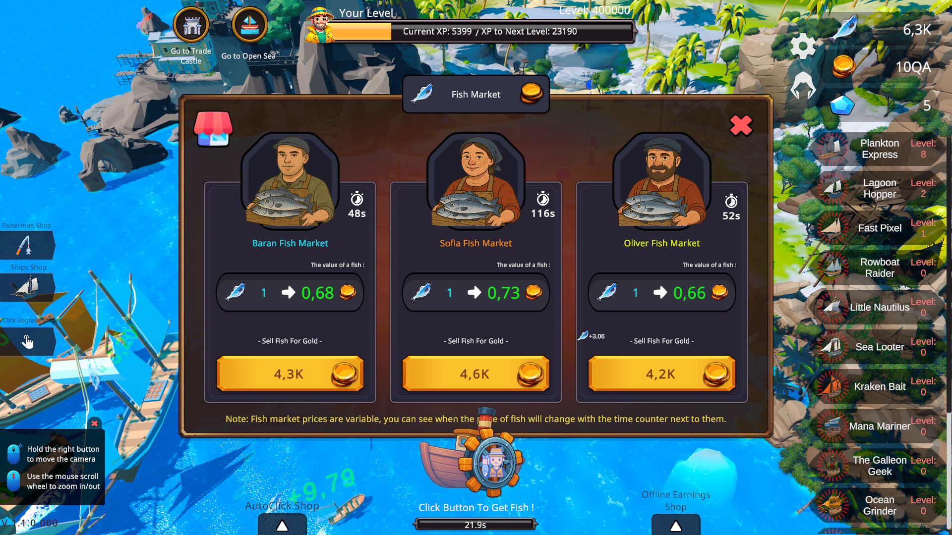 Fisher Idle screenshot 11