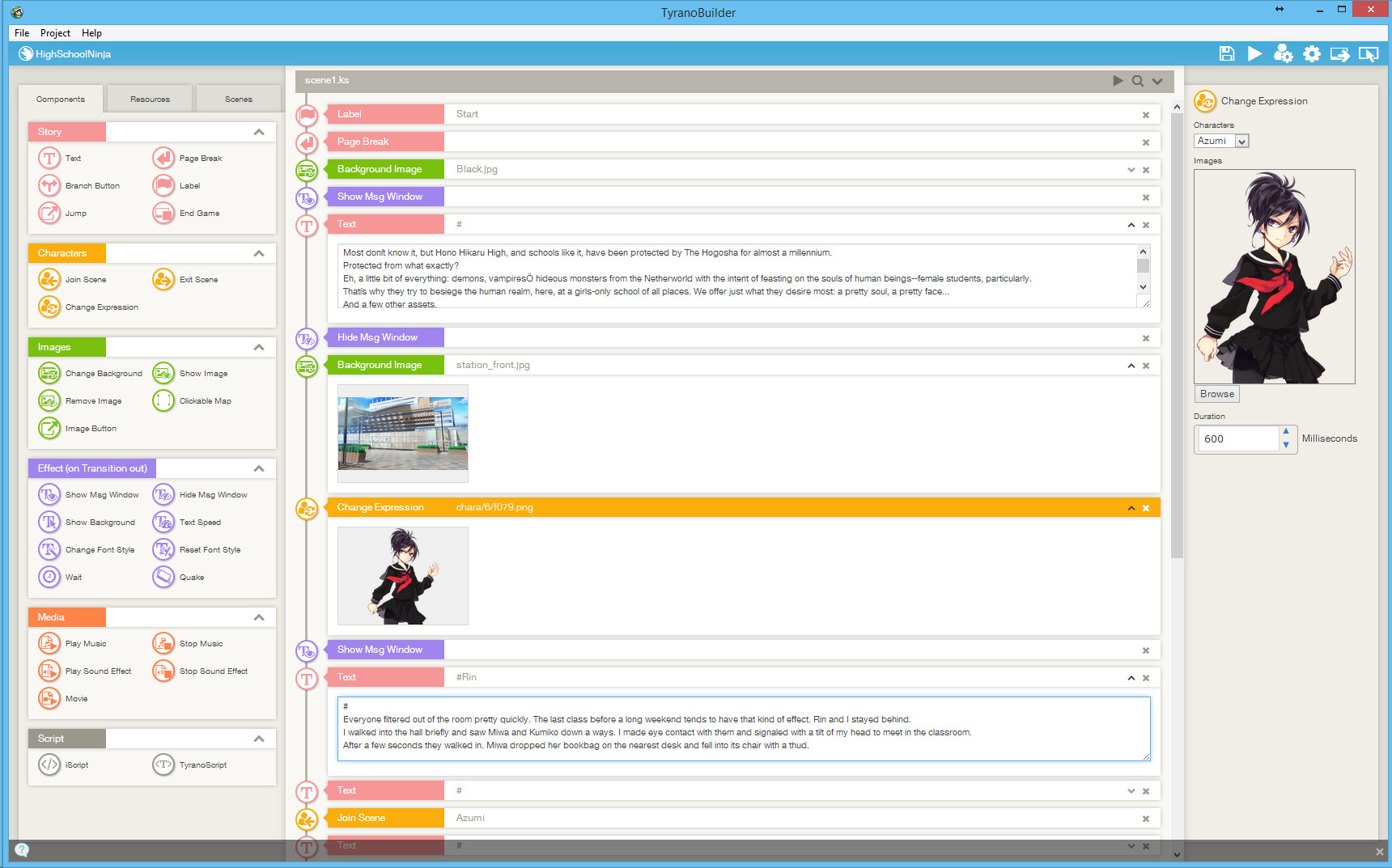 TyranoBuilder Visual Novel Studio screenshot 7