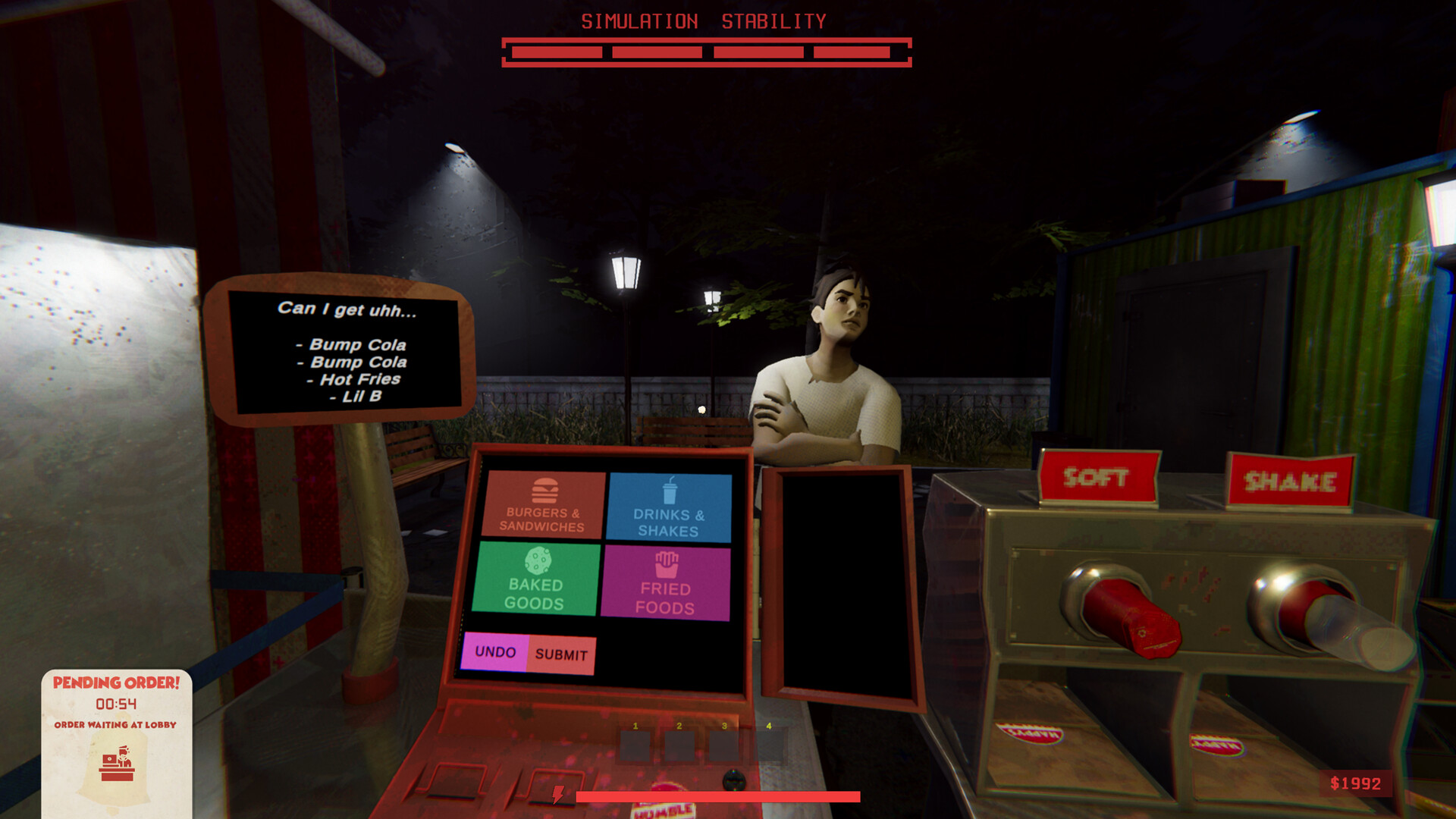 Happys Humble Burger Cult gameplay screenshot 2