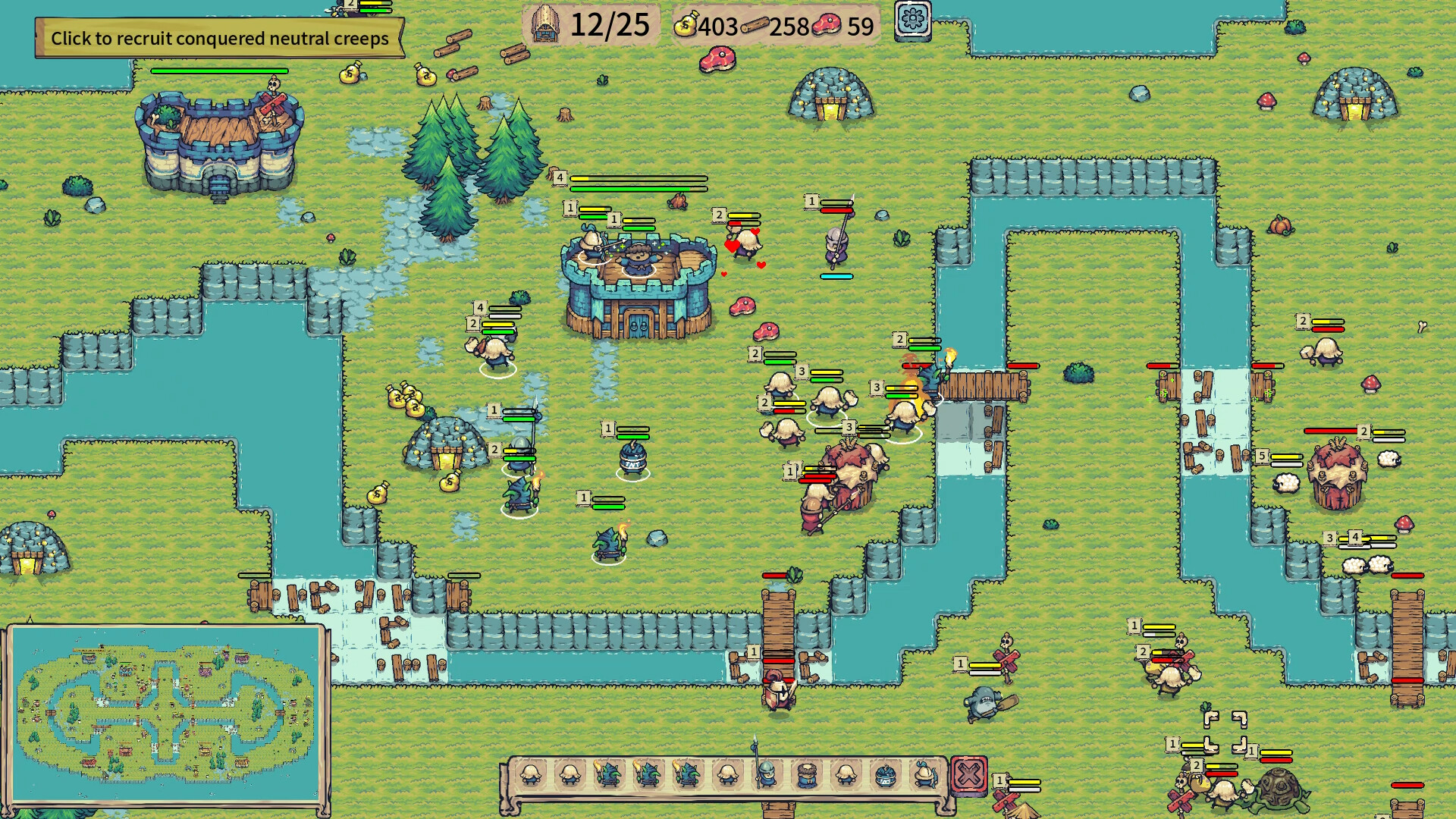 Four Mini Kingdoms War screenshot 2