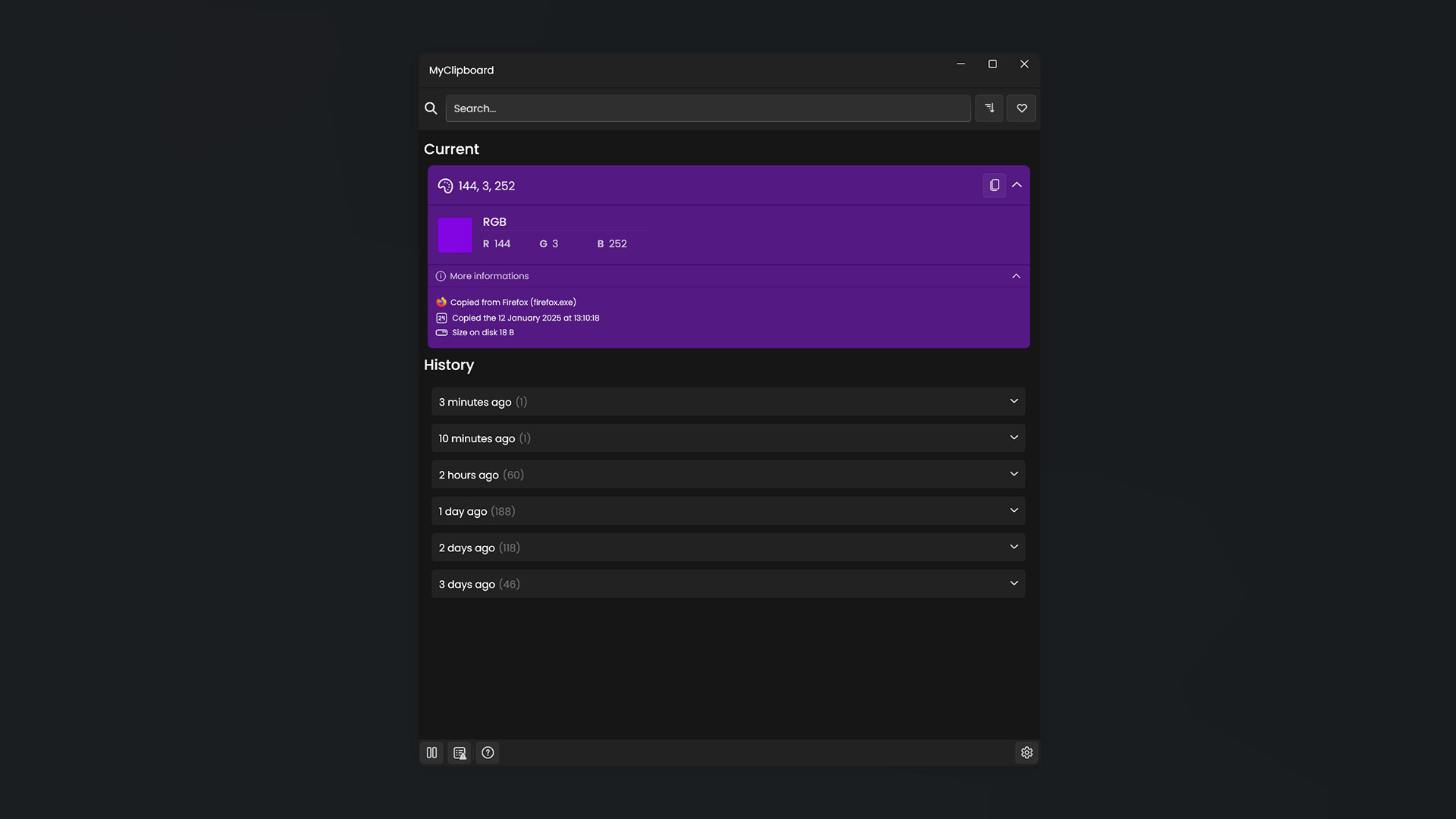 MyClipboard screenshot 3