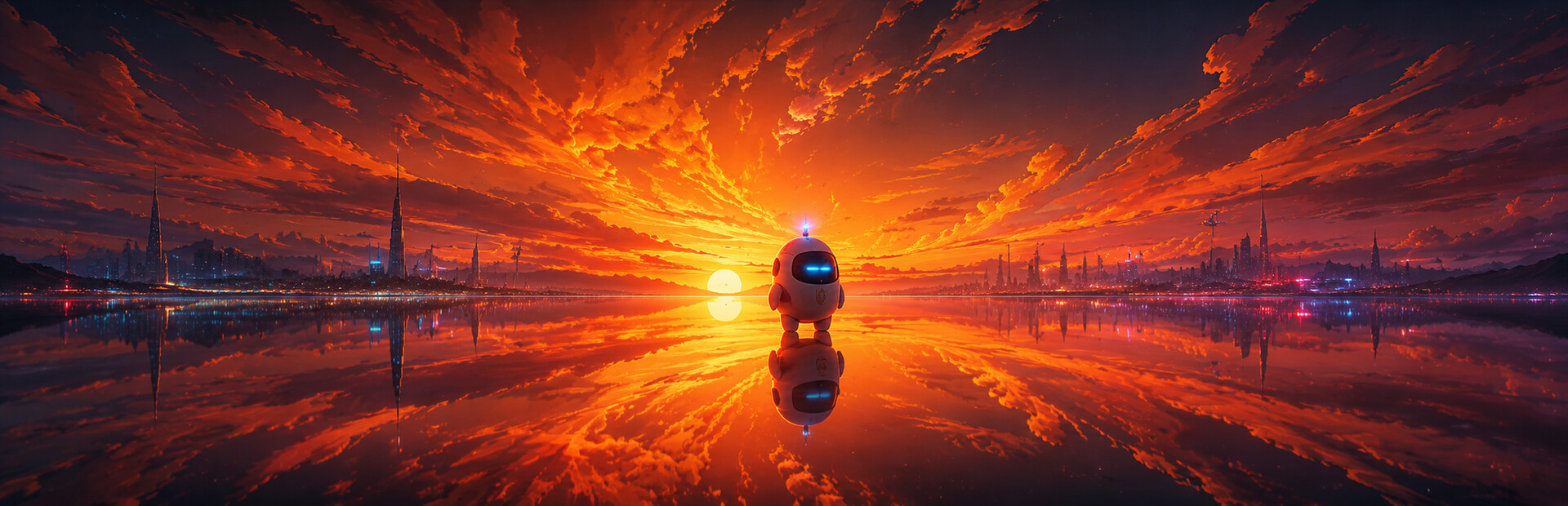 Luminous Rhapsody: Bathed in Shifting Dimensions meets Chromatic Overexposure