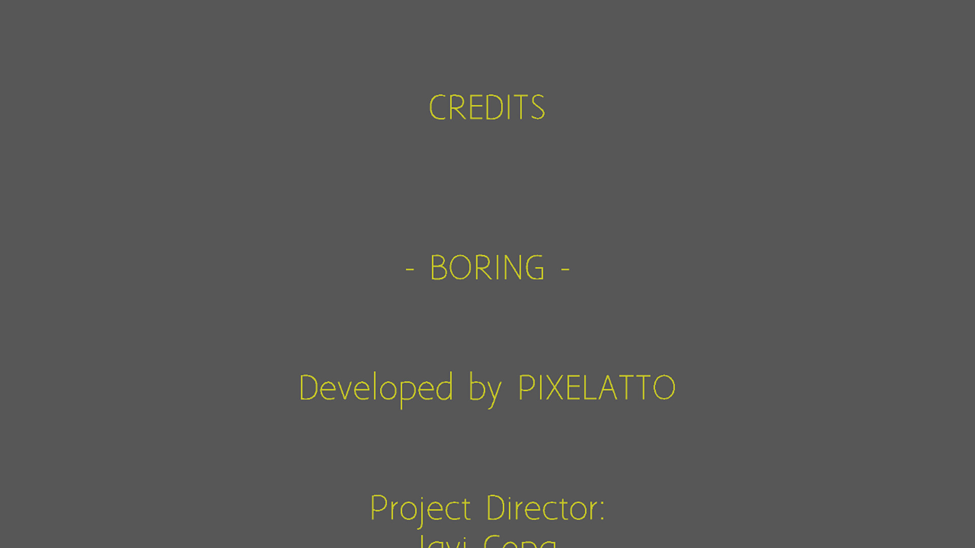 Borıng. - Credits screenshot 1