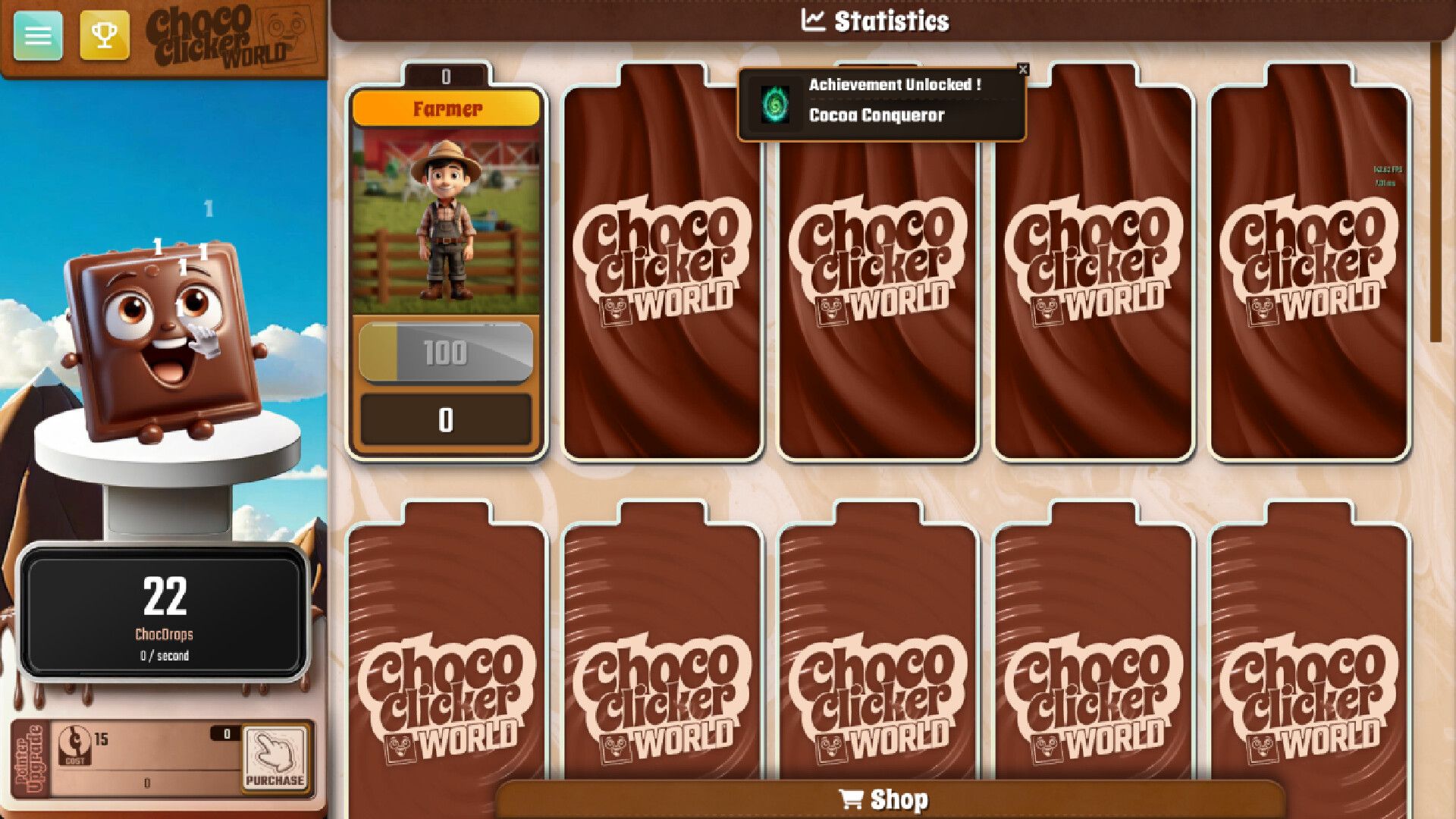 Choco Clicker World screenshot 1