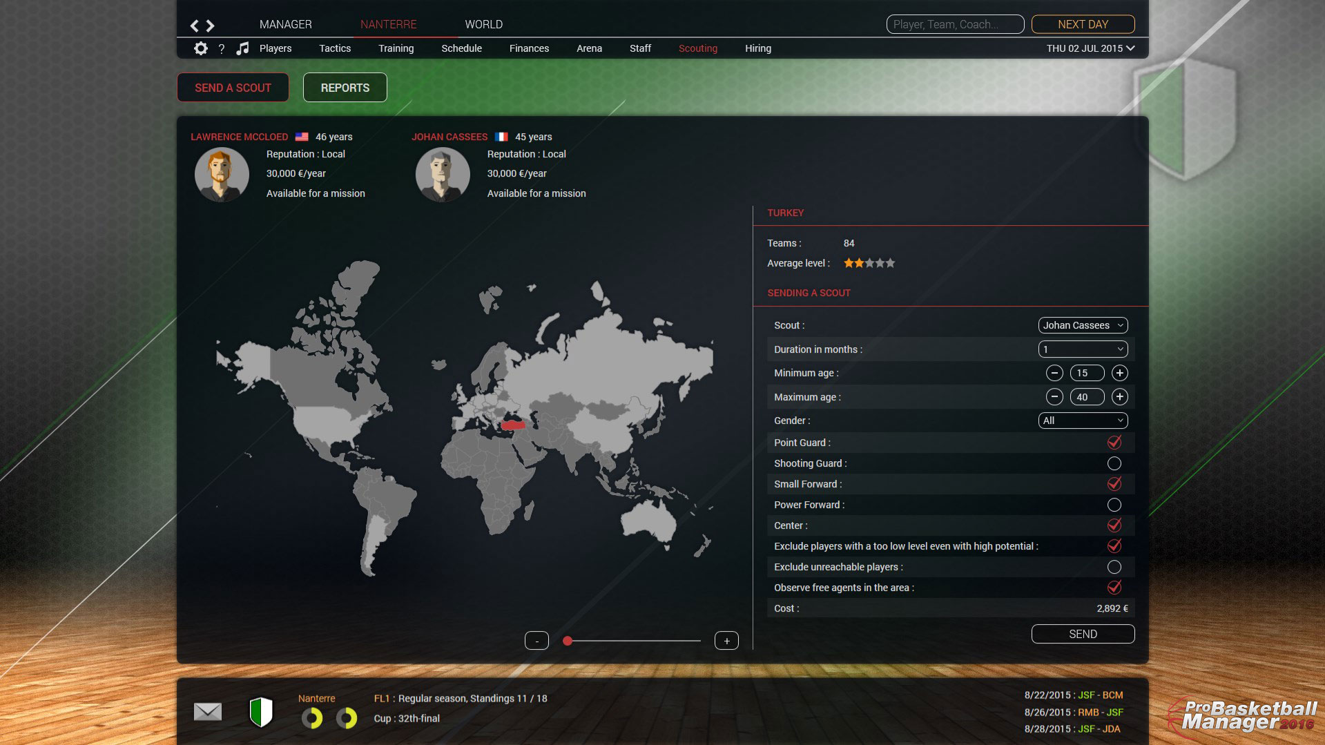 Pro Basketball Manager 2016 screenshot 1