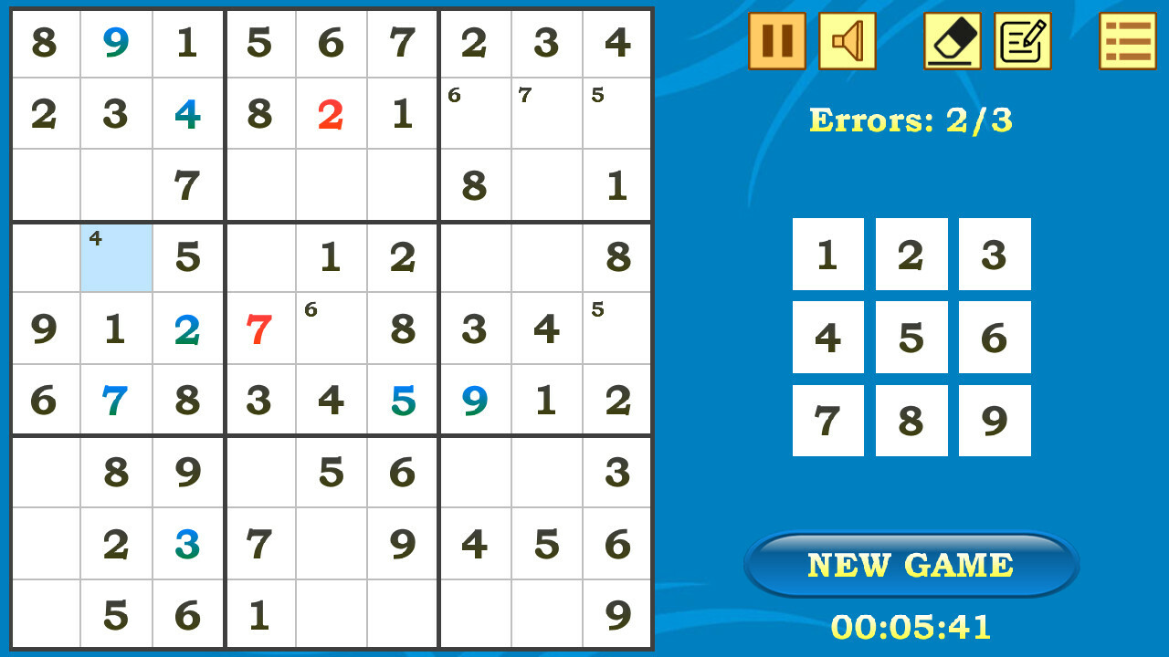 Sudoku screenshot 4