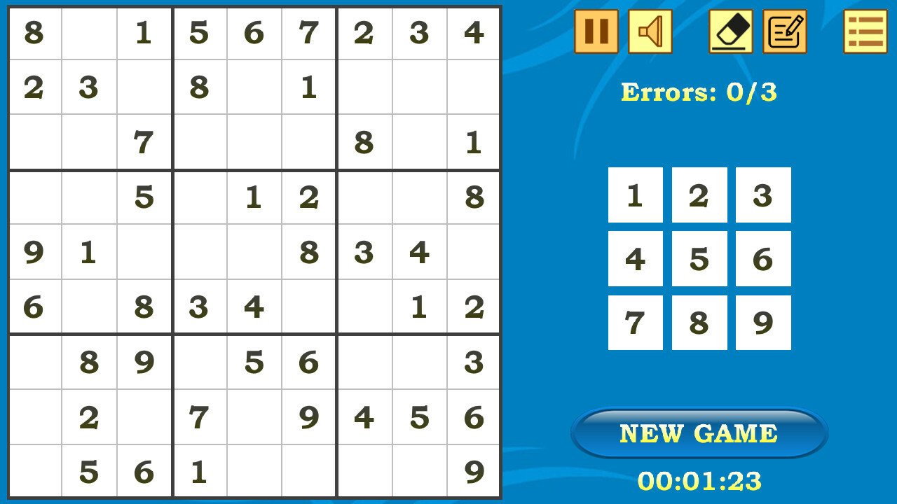 Sudoku screenshot 1