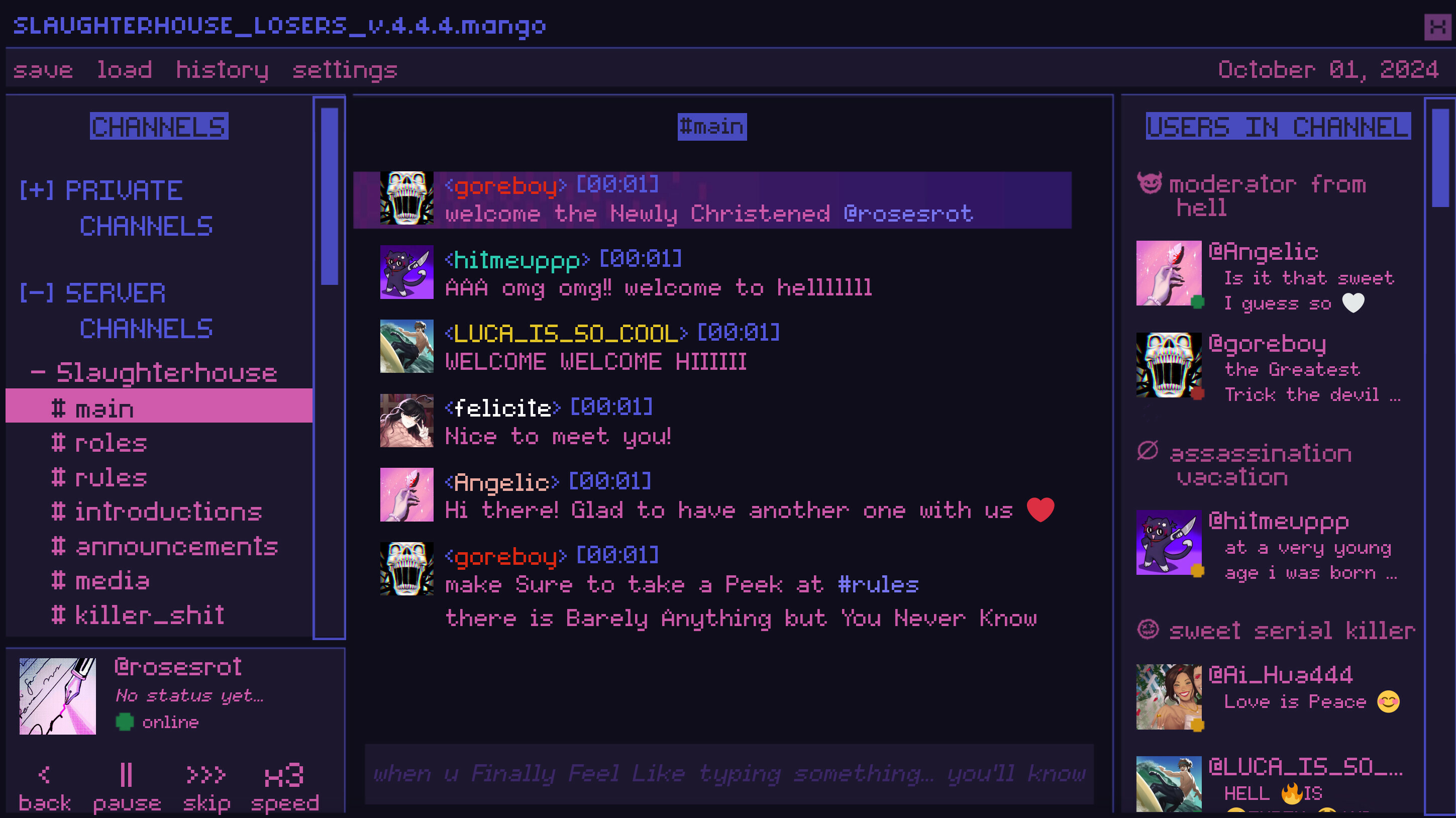Killer Chat! - Original Edition screenshot 1
