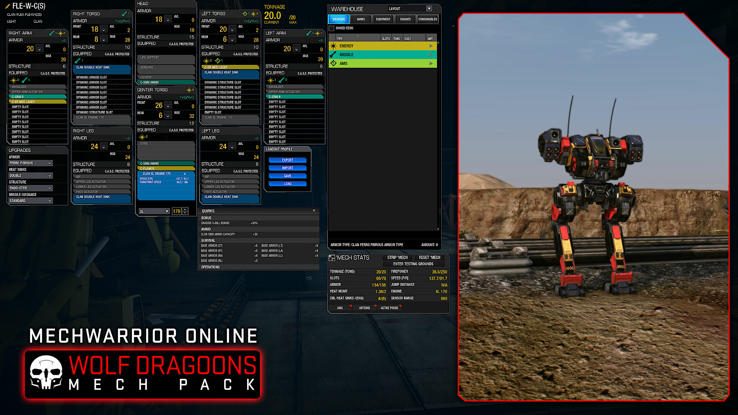 MechWarrior Online™ - Wolf Dragoons Mech Pack screenshot 8