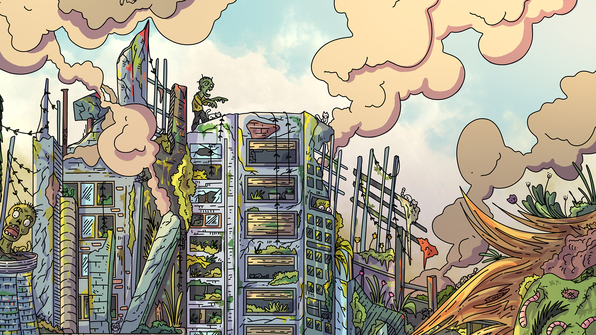 100 Zombie Cats screenshot 4