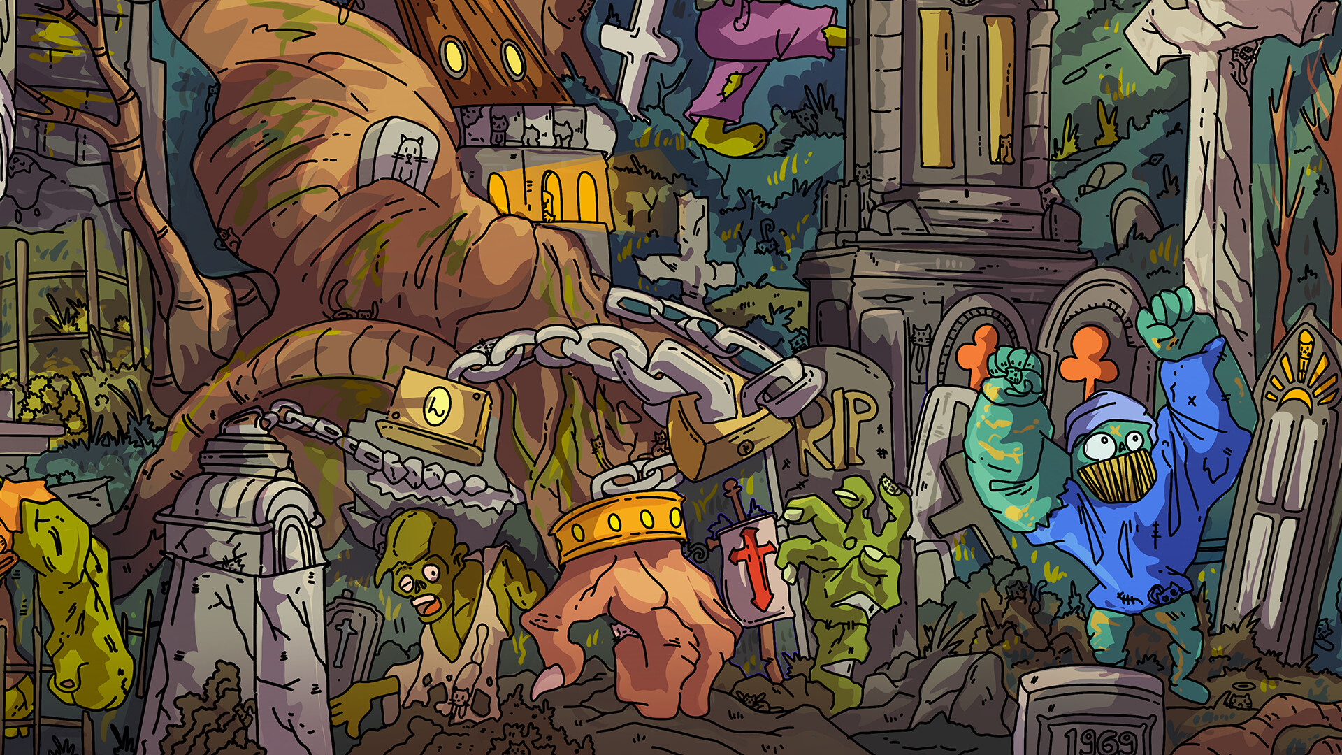 100 Zombie Cats screenshot 6