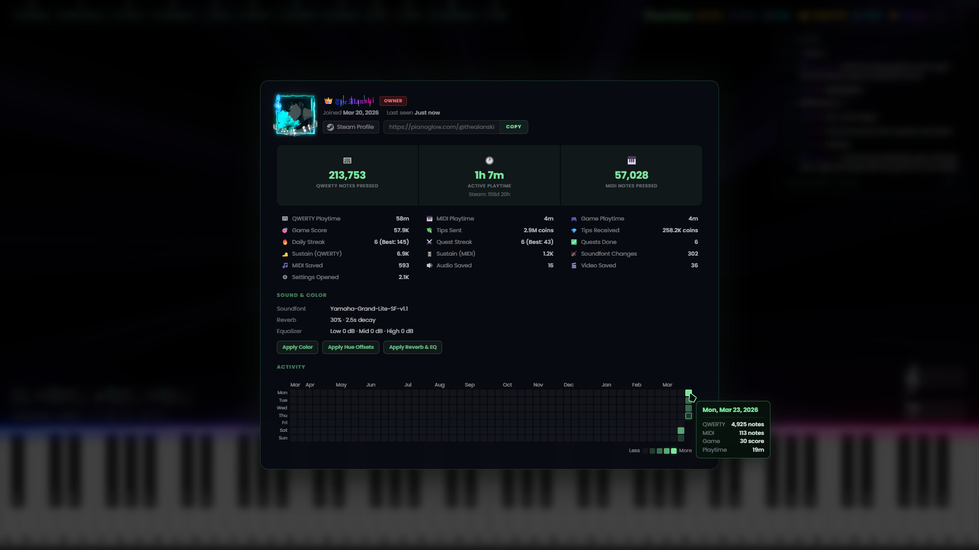 PianoGlow screenshot 3
