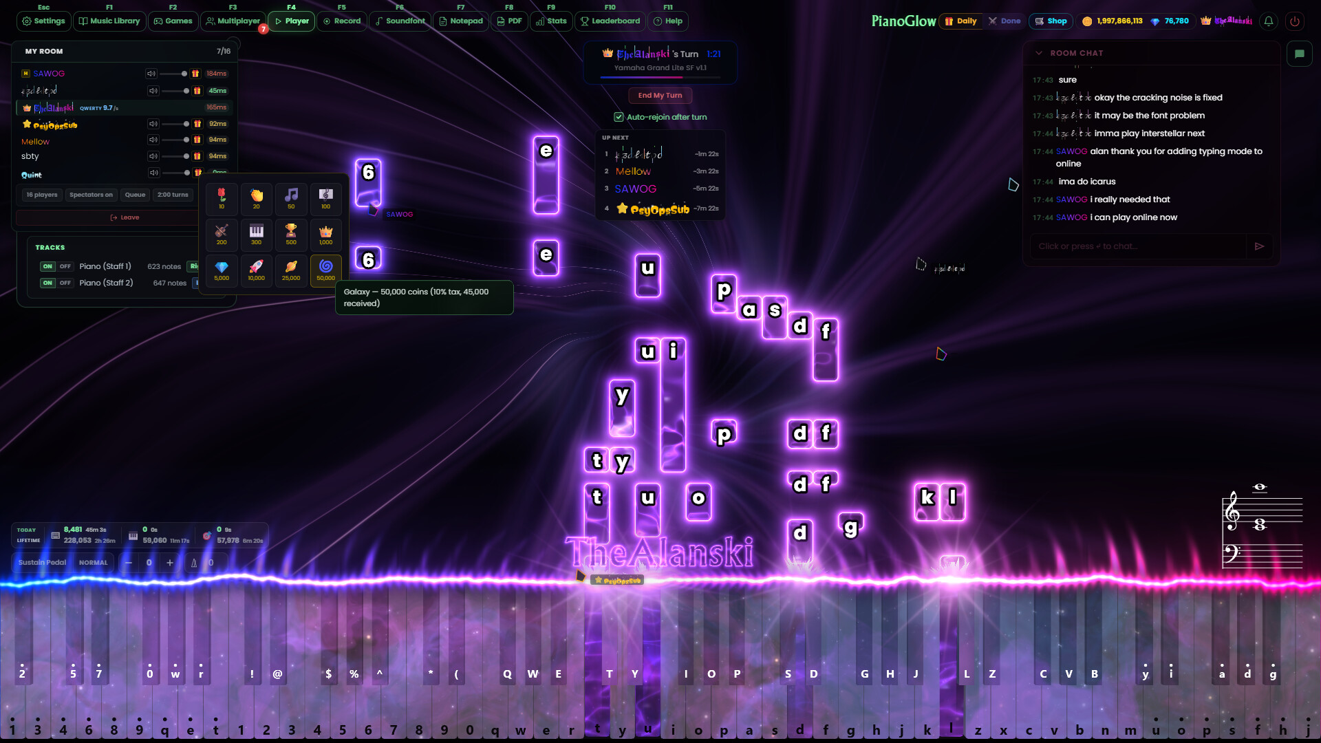 PianoGlow screenshot 1