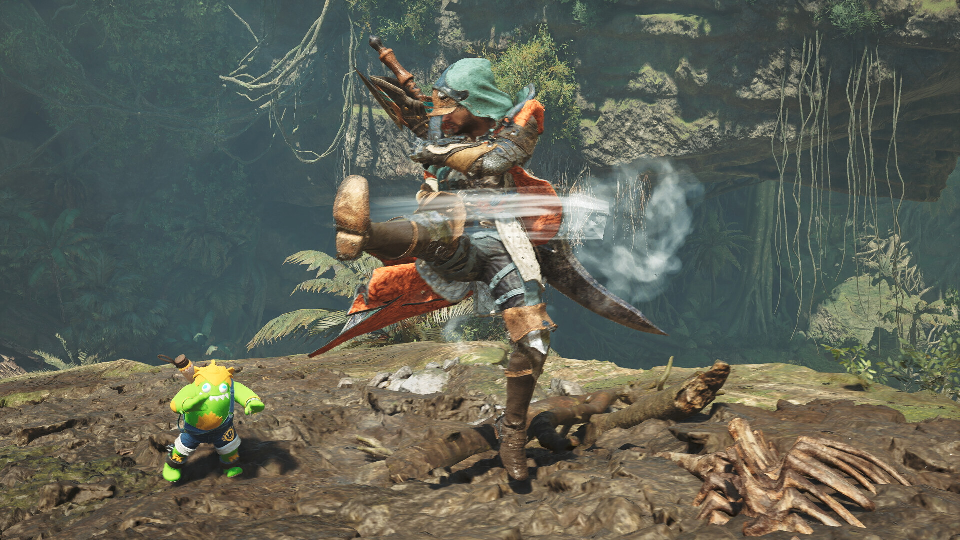 Monster Hunter Wilds - Gesture: SF6 Tatsumaki Senpu-kyaku screenshot 1