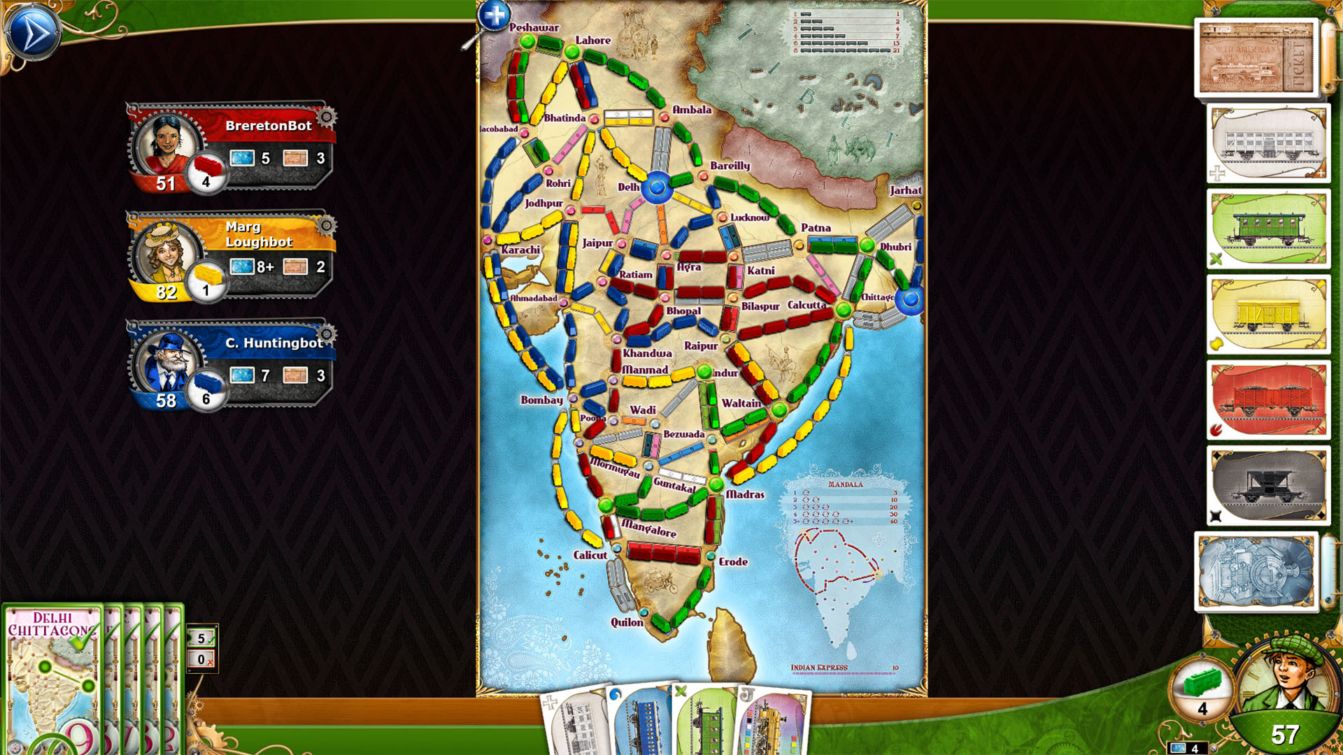 Ticket to Ride - India screenshot 3