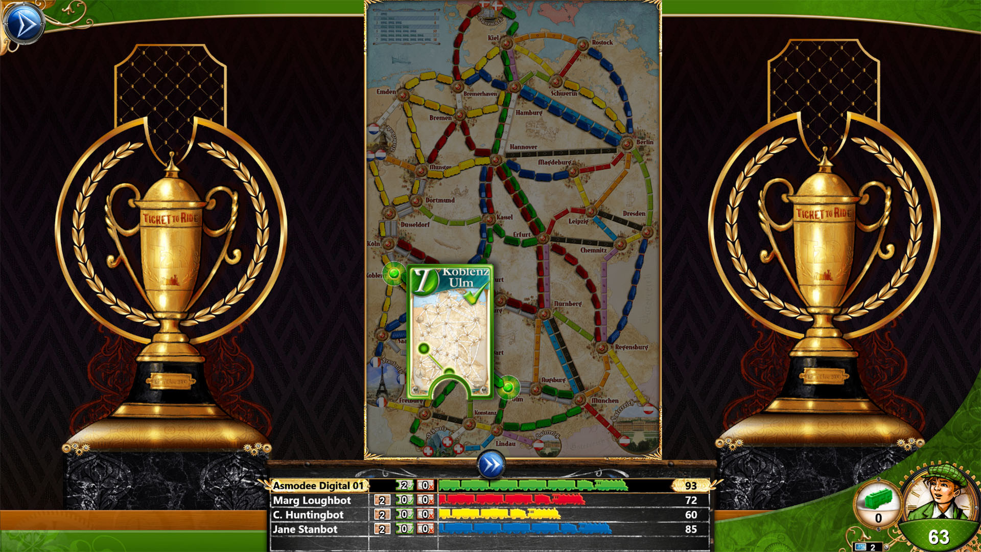 Ticket to Ride - Germany screenshot 4