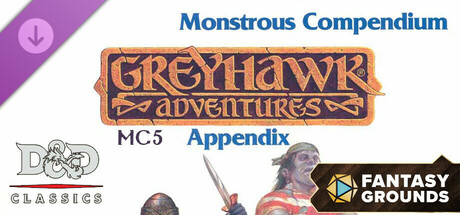 Fantasy Grounds - D&D Classics: MC5 Monstrous Compendium Greyhawk Adventures Appendix (2e)