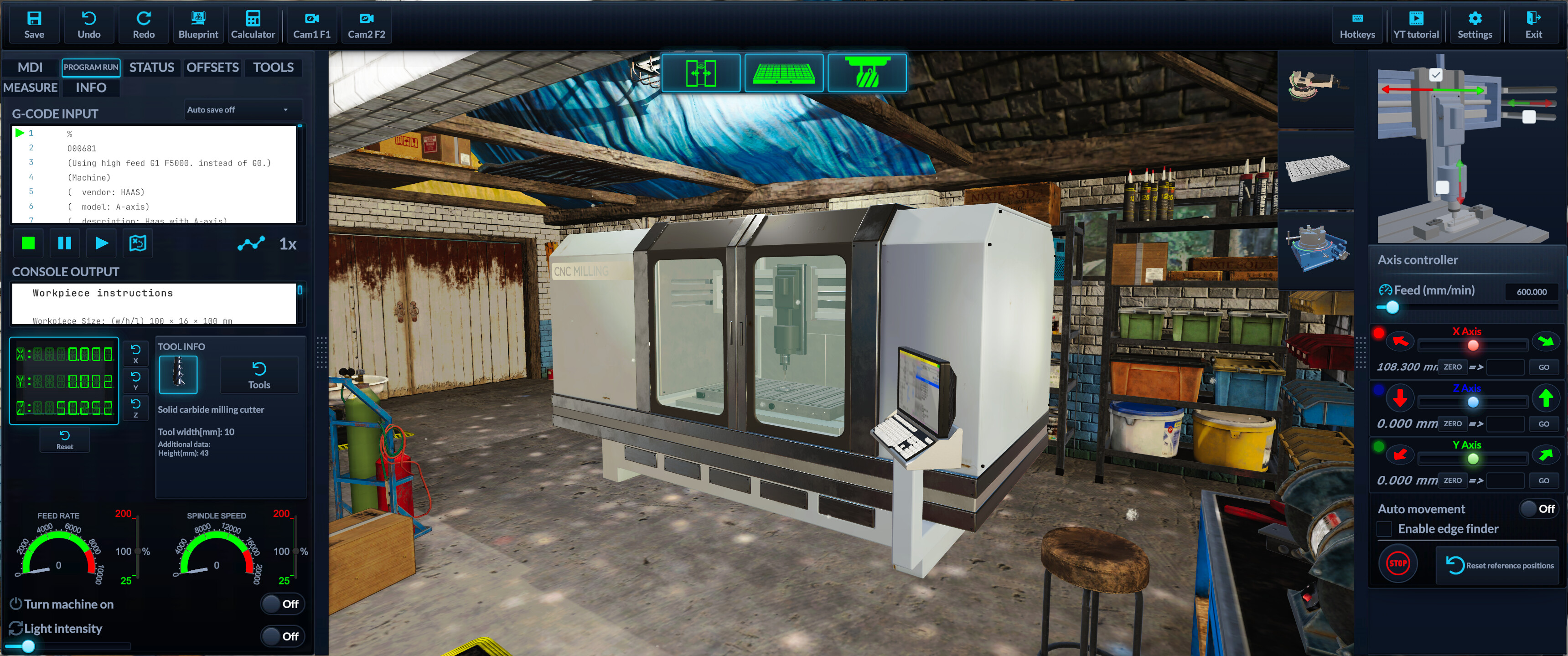 CNC Milling Machine screenshot 3