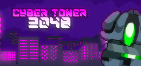Cyber Tower 2048 — Steam header