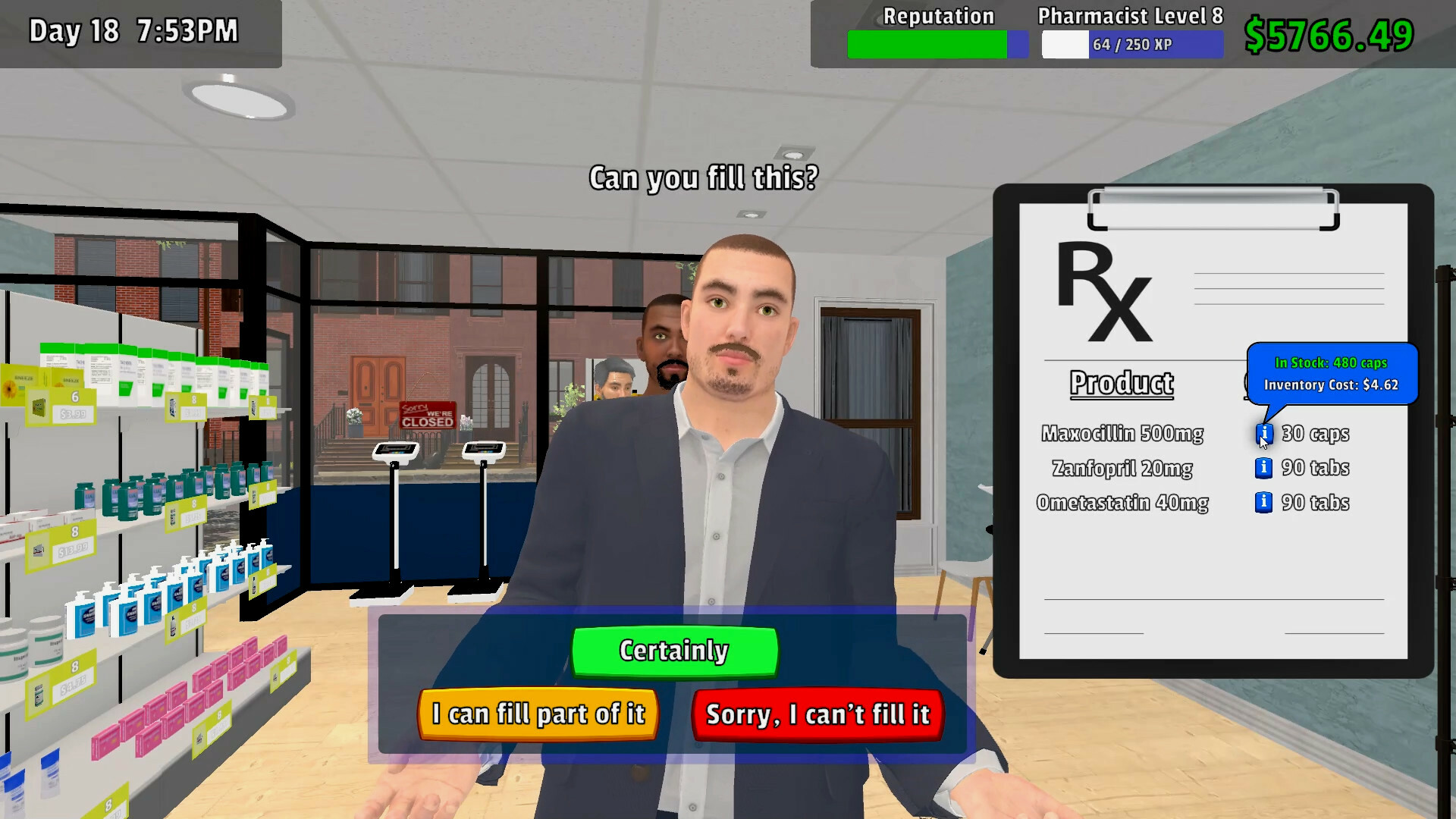 Pharmacy Management Simulator screenshot 4