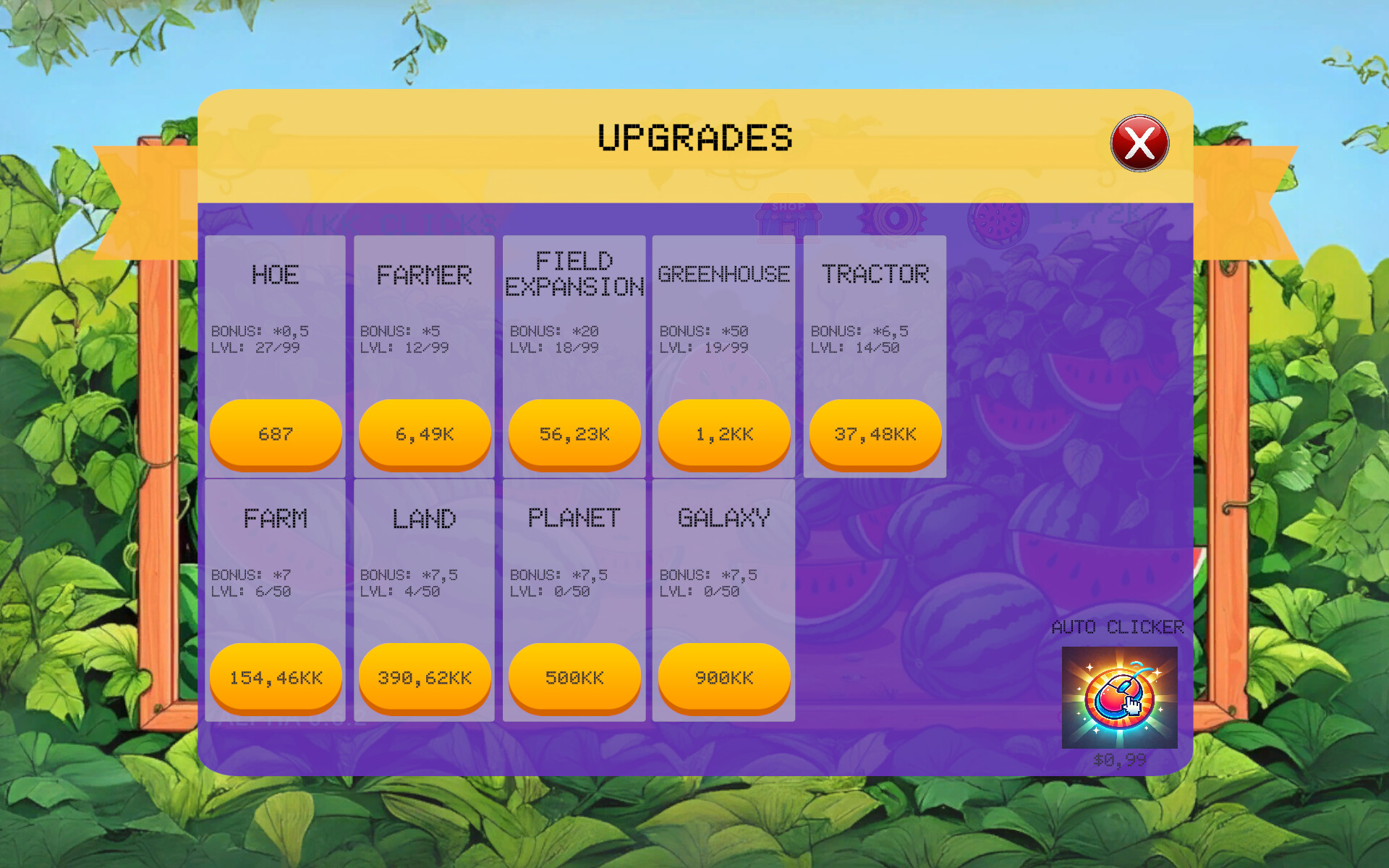 Melon Clicker - Autoclicker ADDON screenshot 1