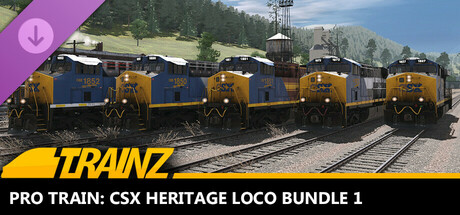 Trainz 2019 DLC - Pro Train: CSX Heritage Loco Bundle 1: header artwork