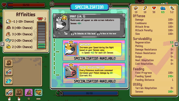 Everything is Crab: The Animal Evolution Roguelite screenshot