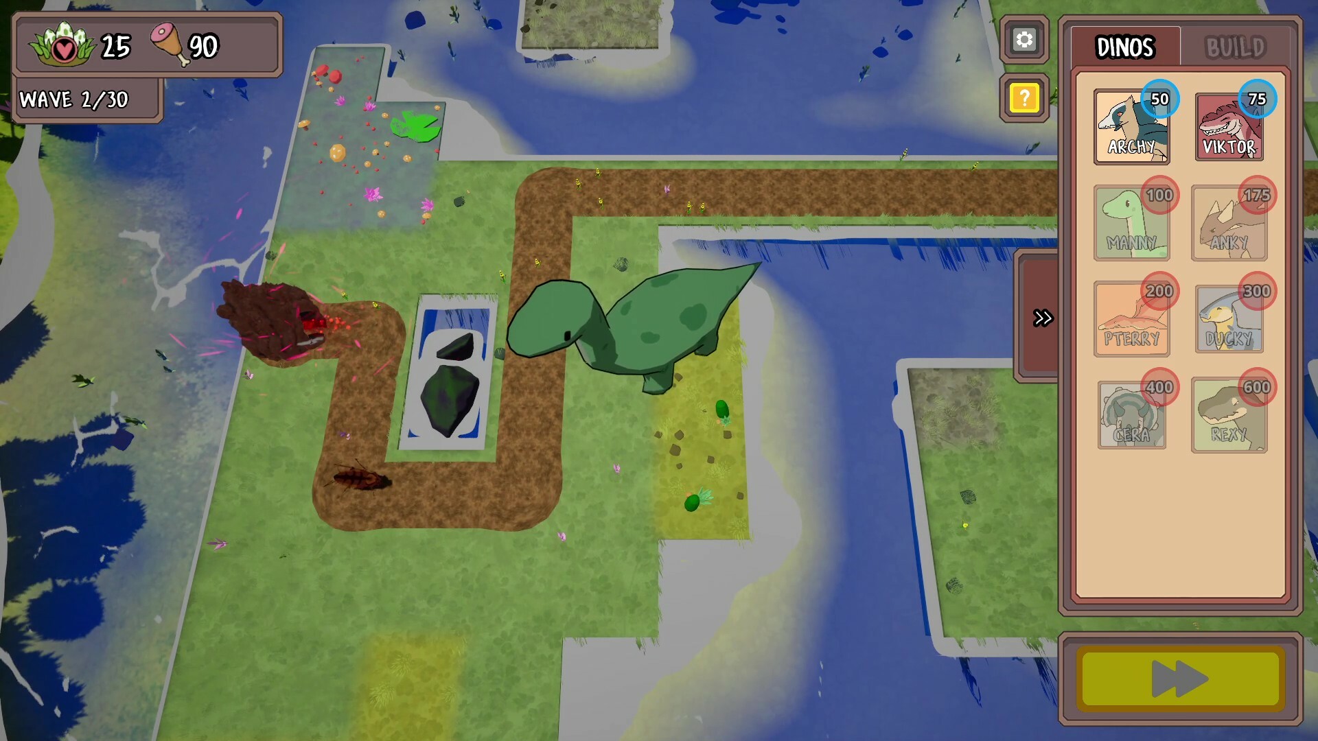 Dinos TD screenshot 1