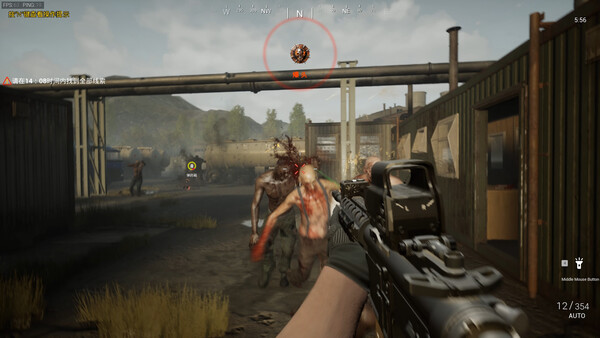 The AC130 slays the zombies. screenshot