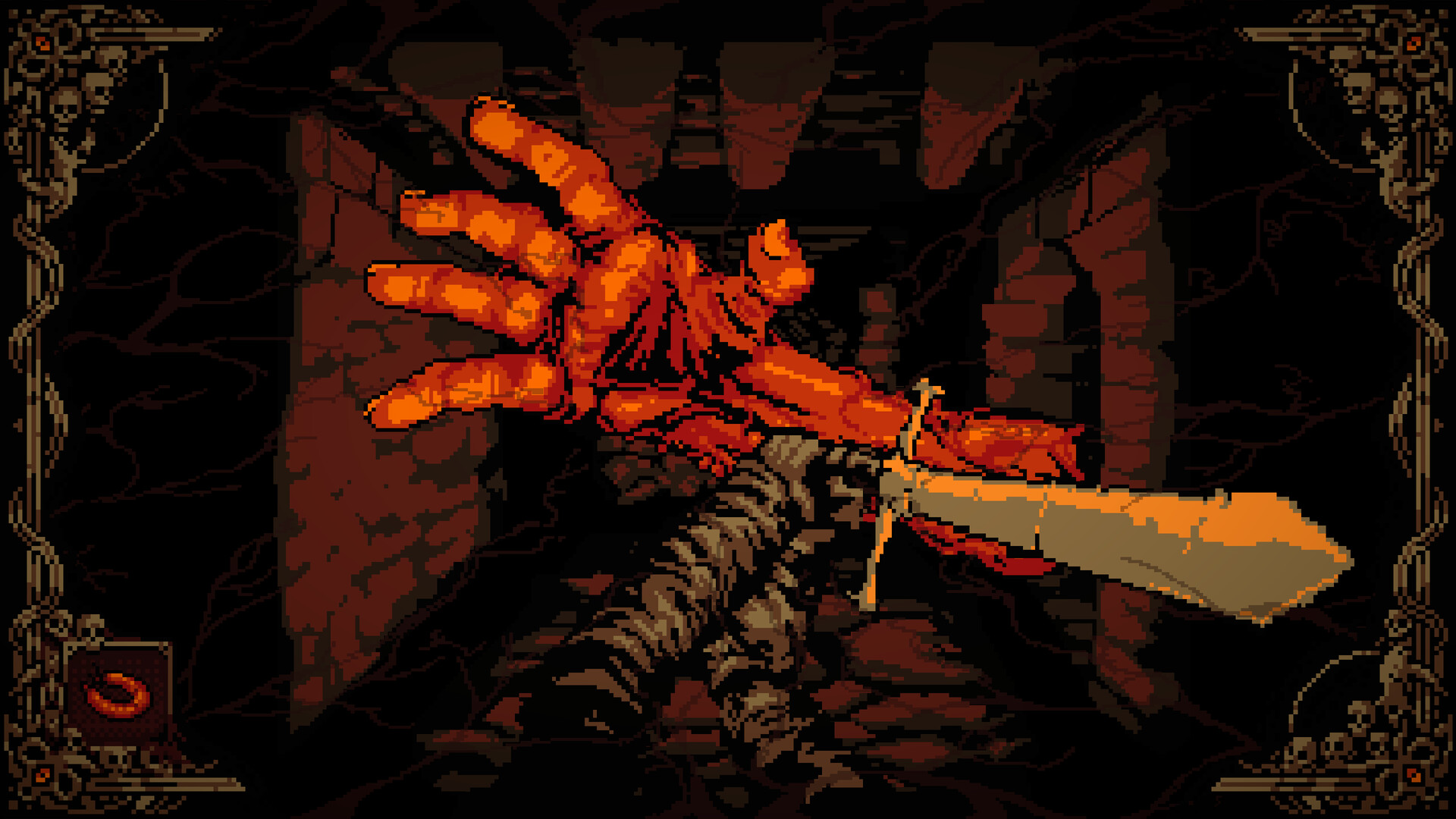 Ho provato Greed & Darkness, il dungeon crawler in cui la torcia ti salva e ti fa ammazzare 5 Una sala buia della fortezza in Greed & Darkness